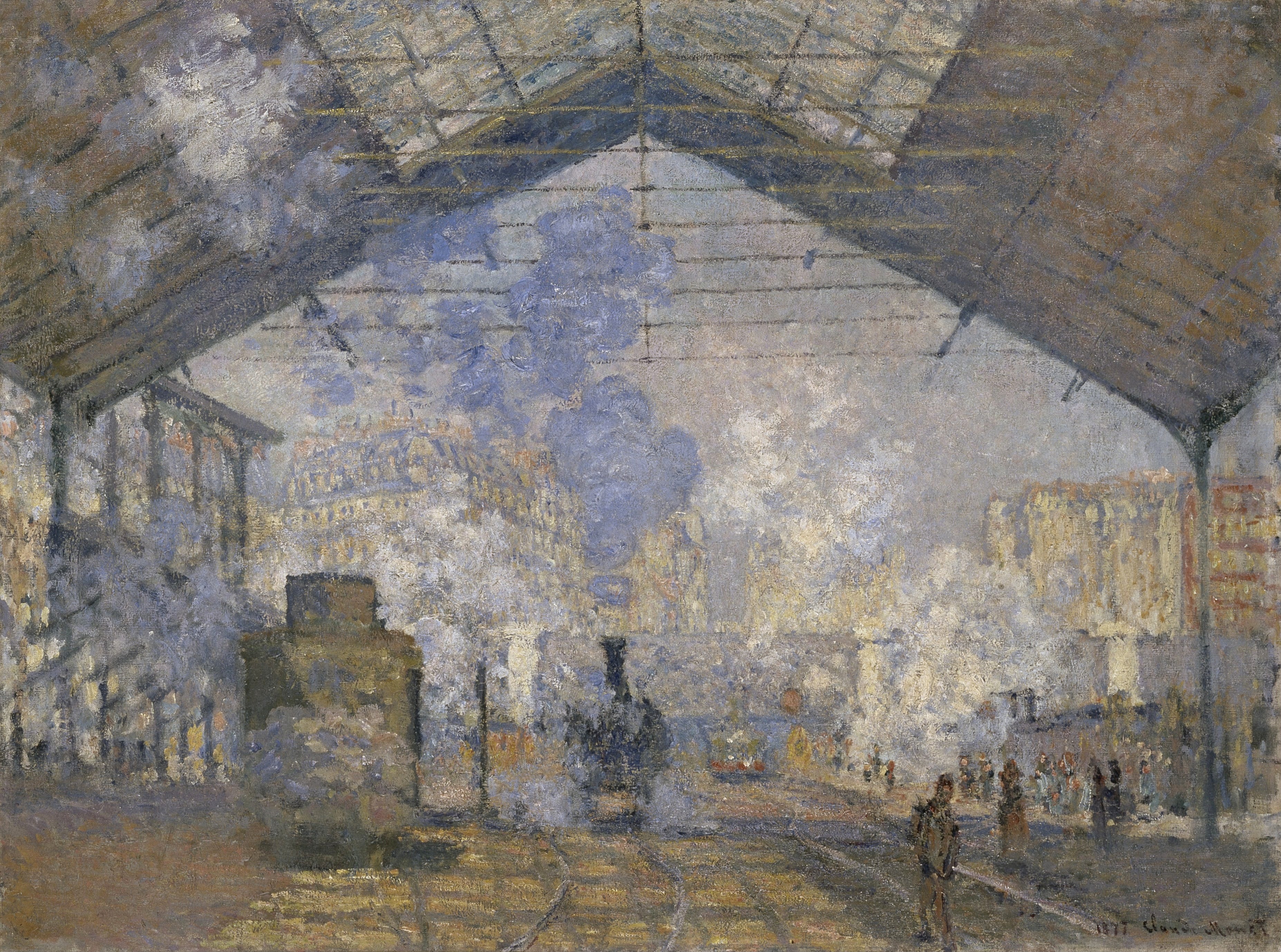 La gare Saint-Lazare by Claude Monet