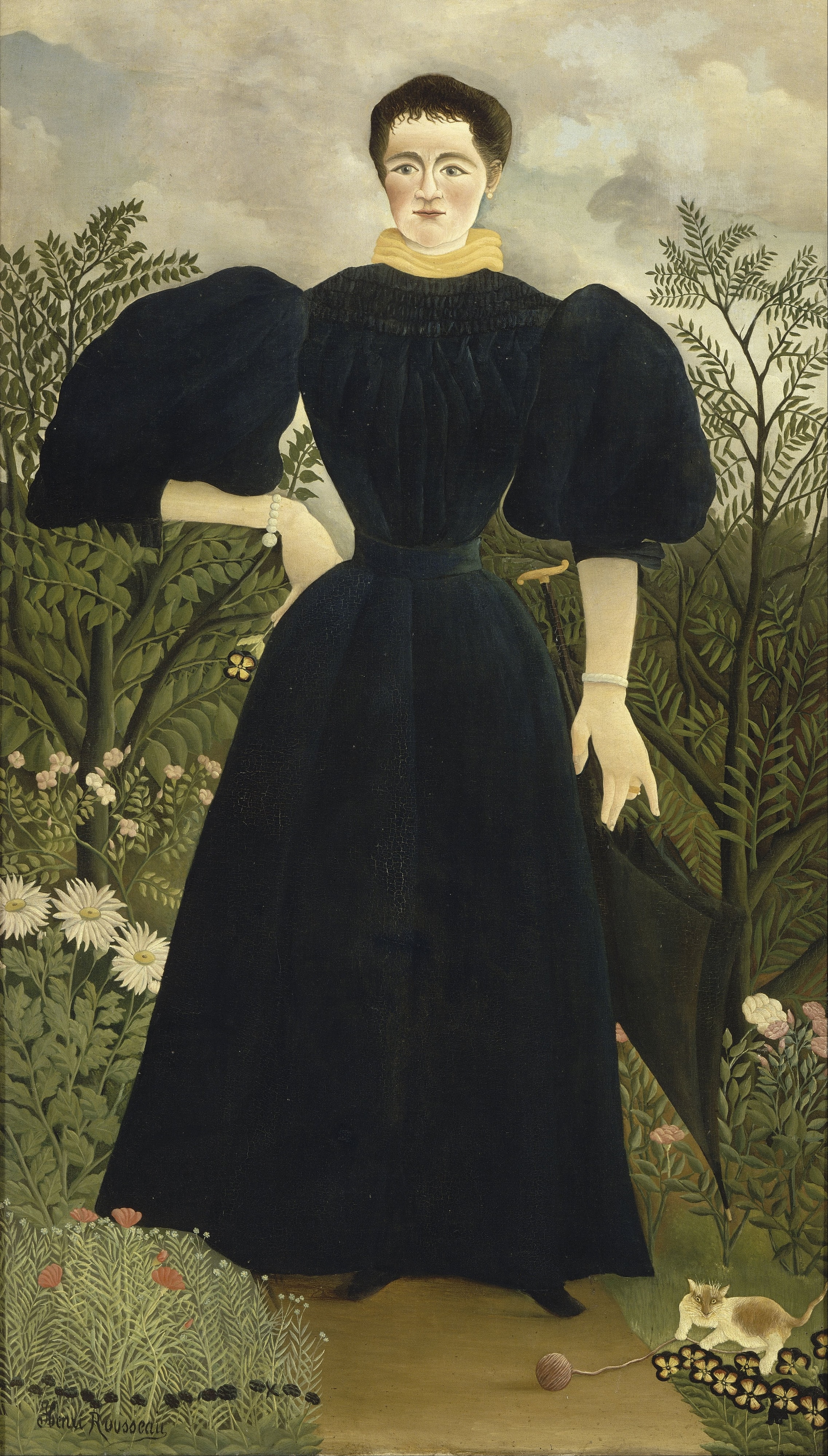 Portrait de Madame M. by Henri Rousseau, known as le Douanier (1844 - 1910) – Painter (French) Born in Laval. Died in Paris. Details on Google Art Project