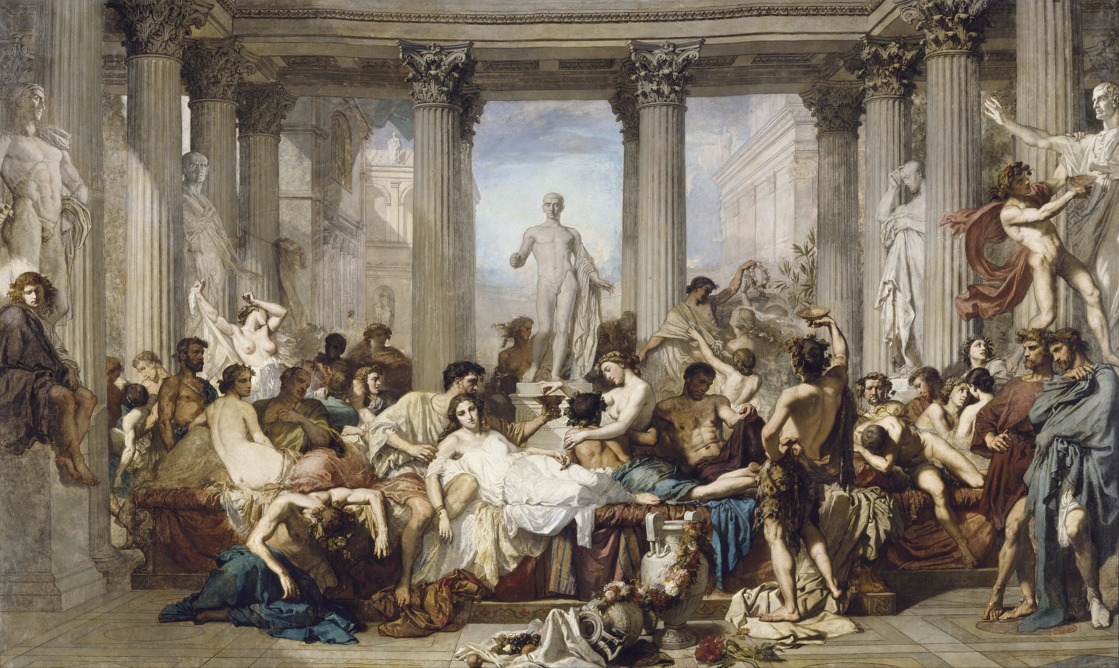 Romains de la décadence by Thomas Couture