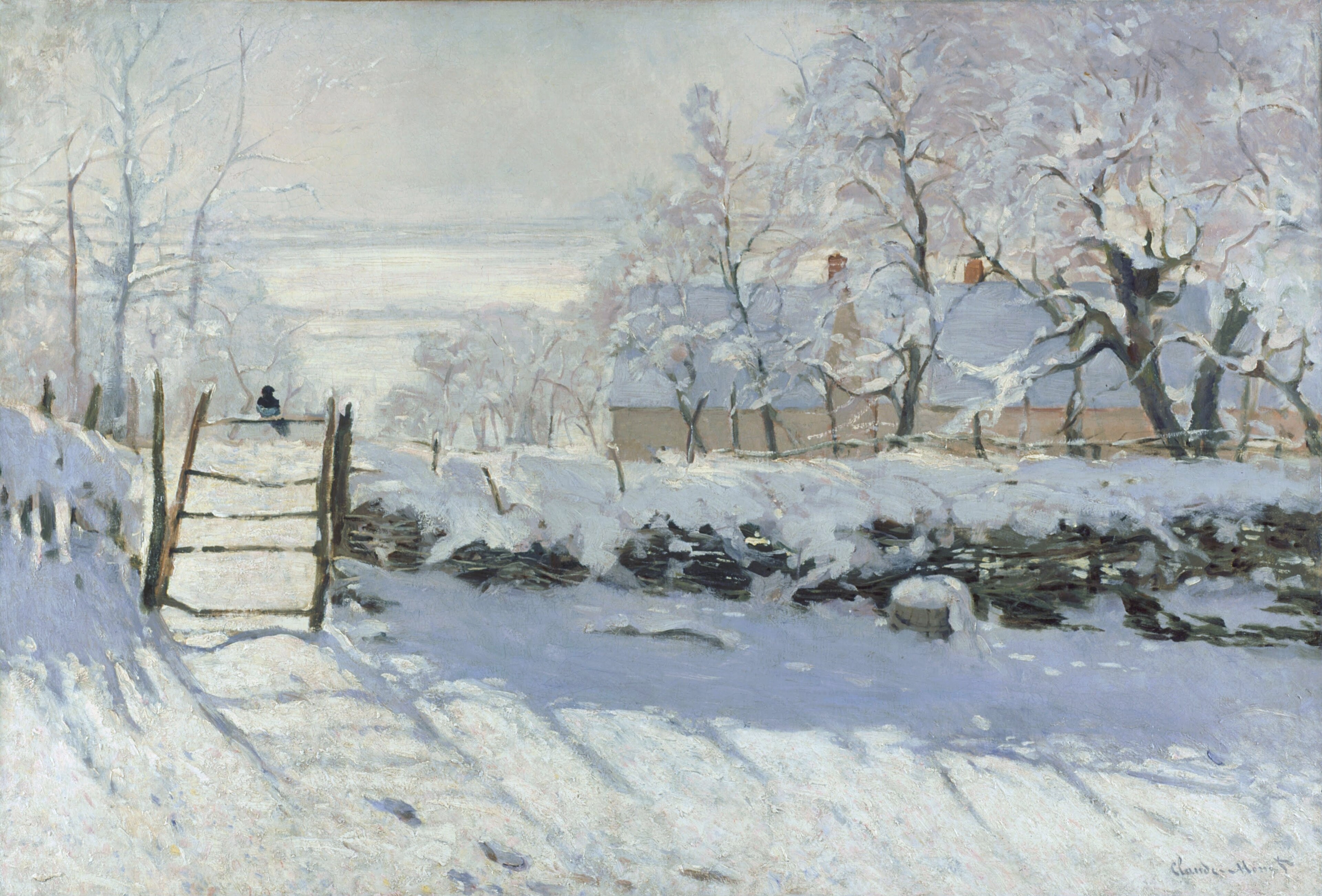 La Pie by Claude Monet