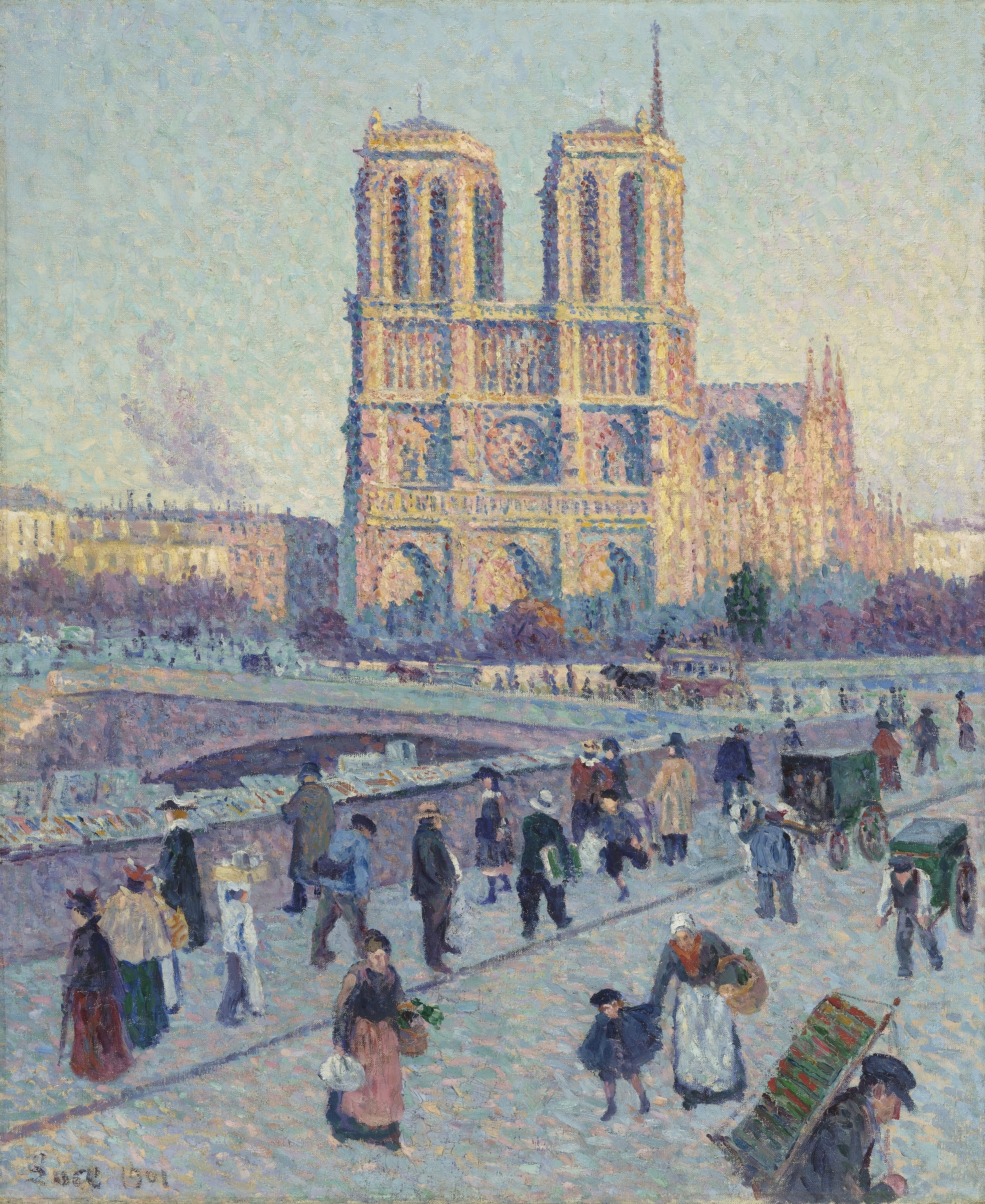 Le Quai Saint-Michel et Notre-Dame by Maximilien Luce