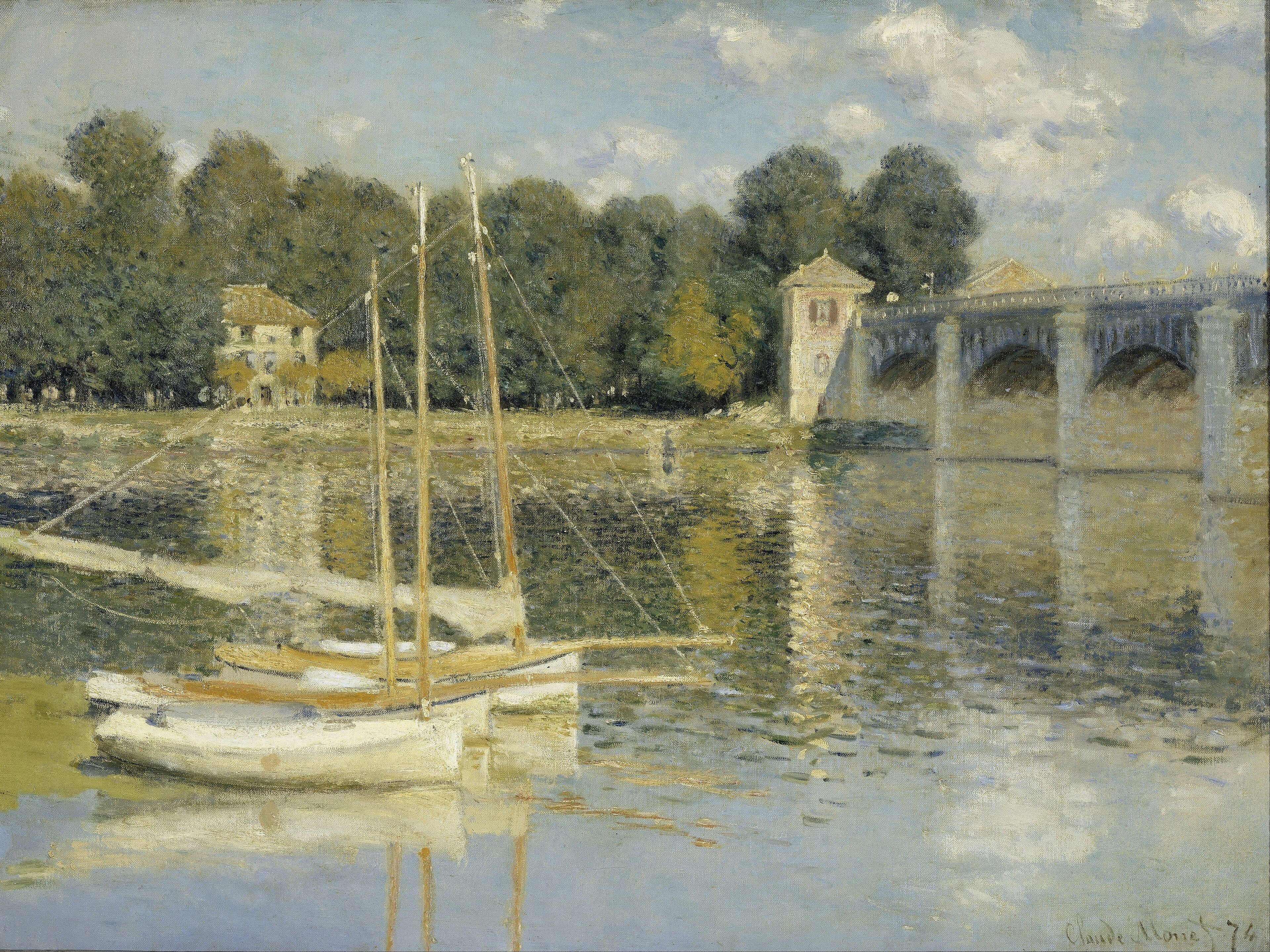 Le Pont d'Argenteuil by Claude Monet