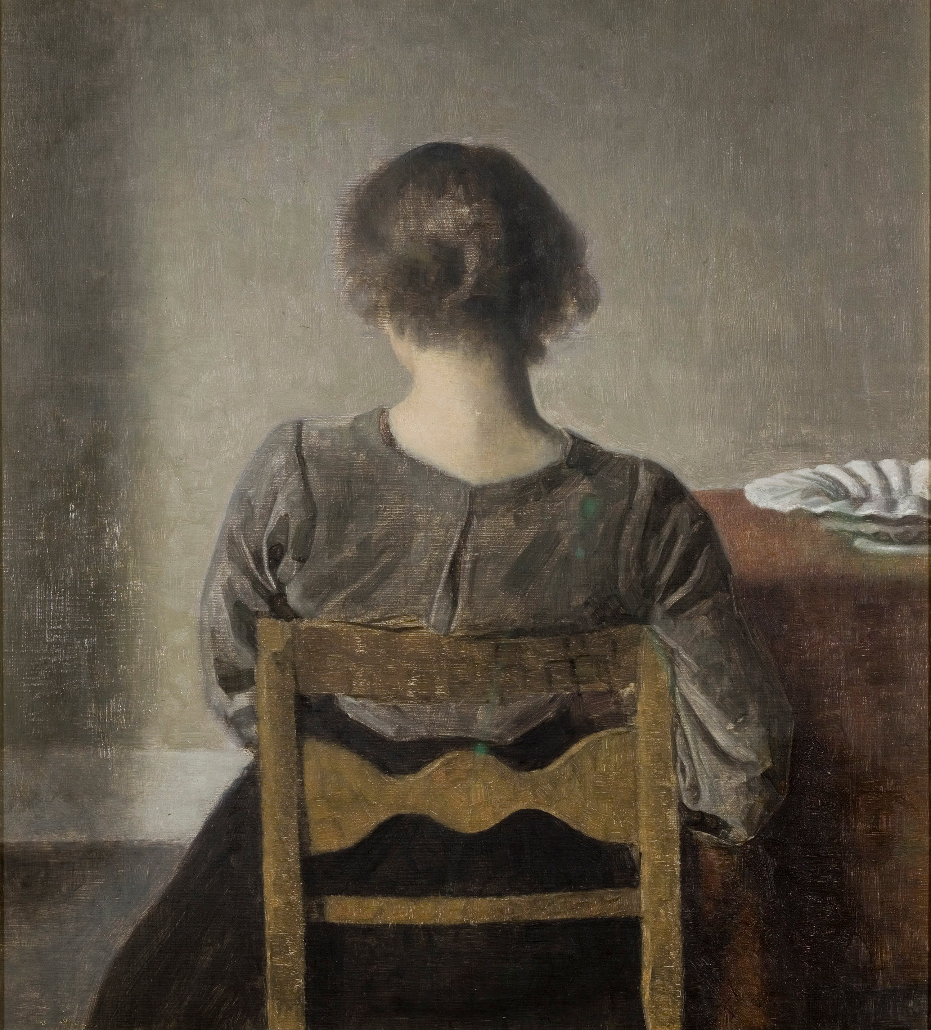 Hvile (repos) by Vilhelm Hammershøi