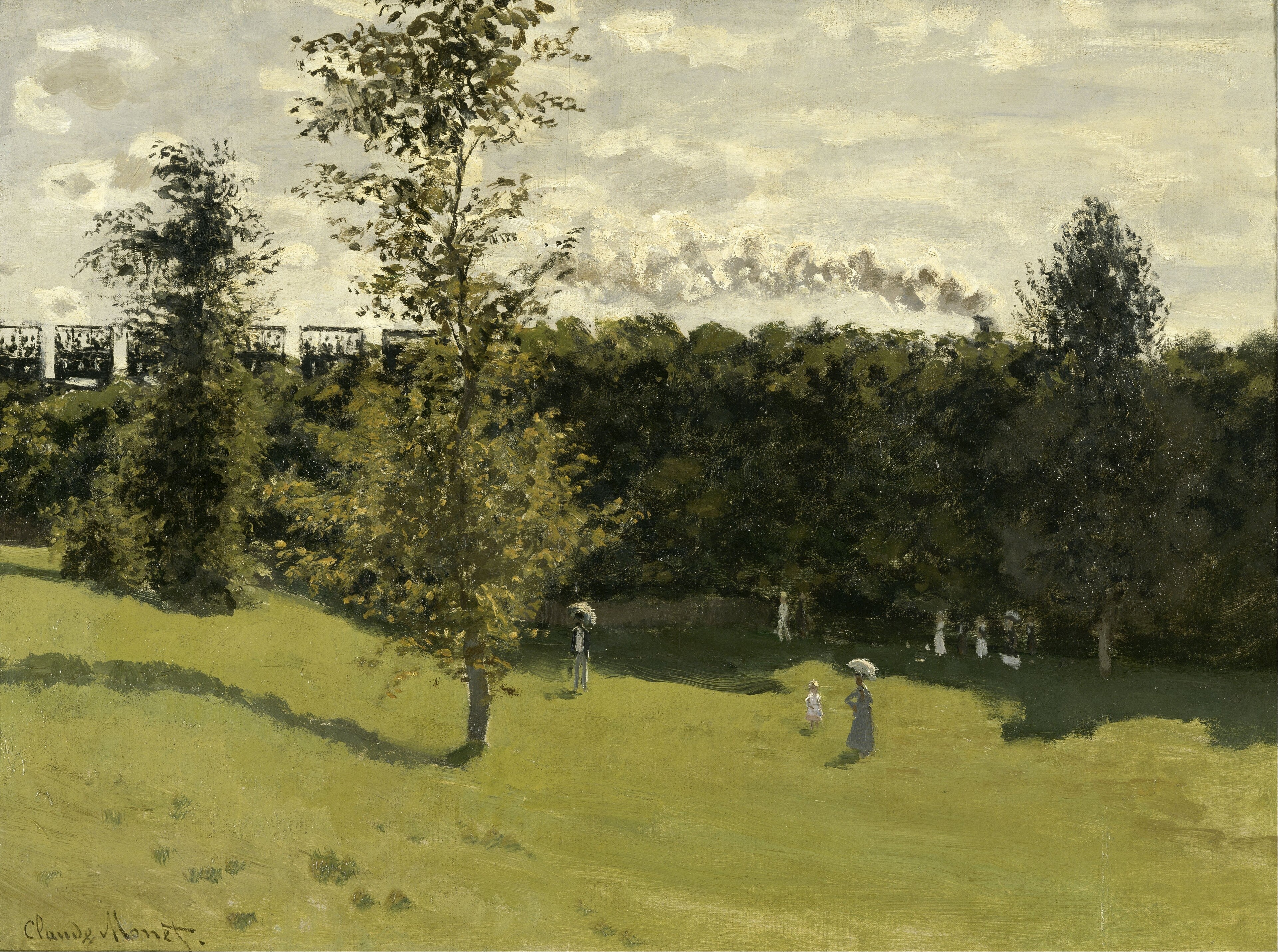 Train dans la campagne by Claude Monet