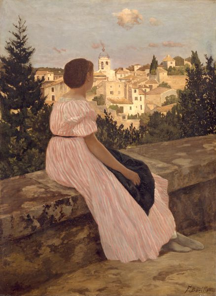 La Robe Rose by Frédéric Bazille