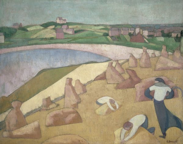 Moisson au bord de la mer by Emile Bernard (1868 - 1941) – Painter (French) Details on Google Art Project