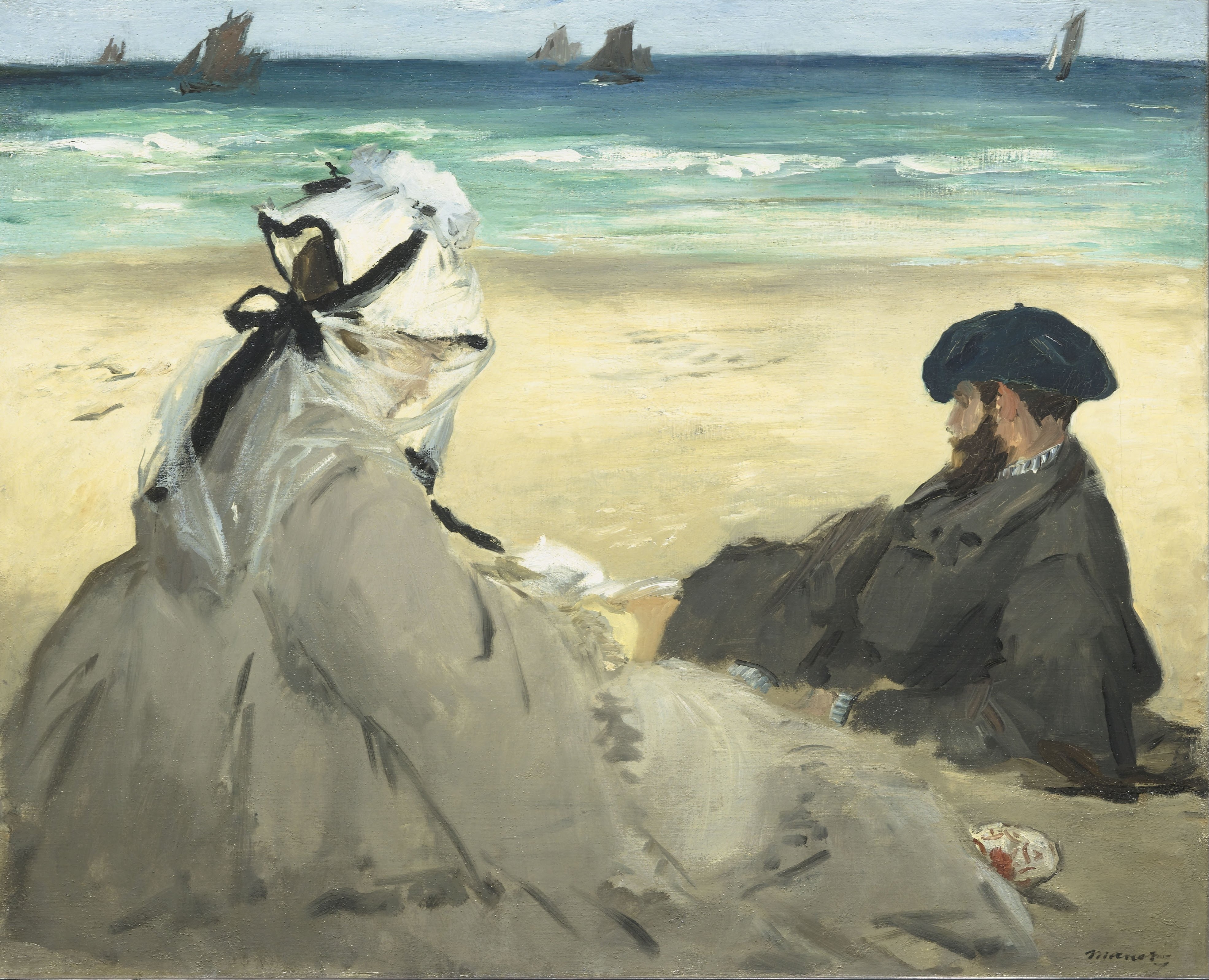 Sur la plage by Édouard Manet