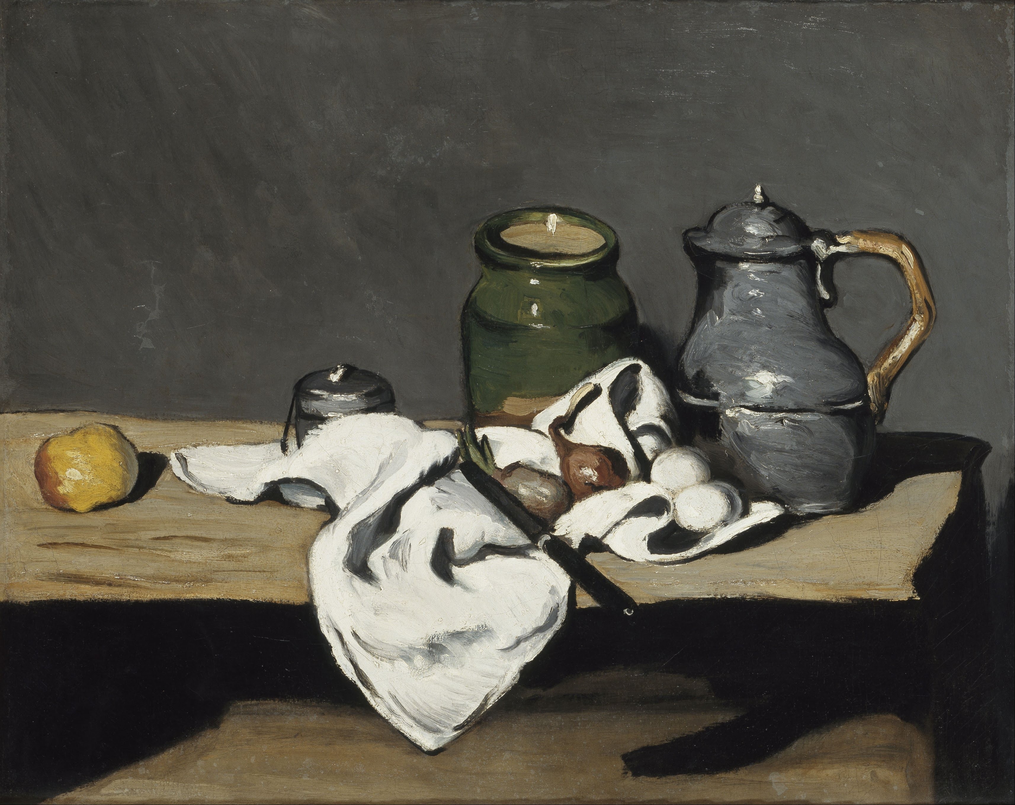 Nature morte à la bouilloire by Paul Cézanne