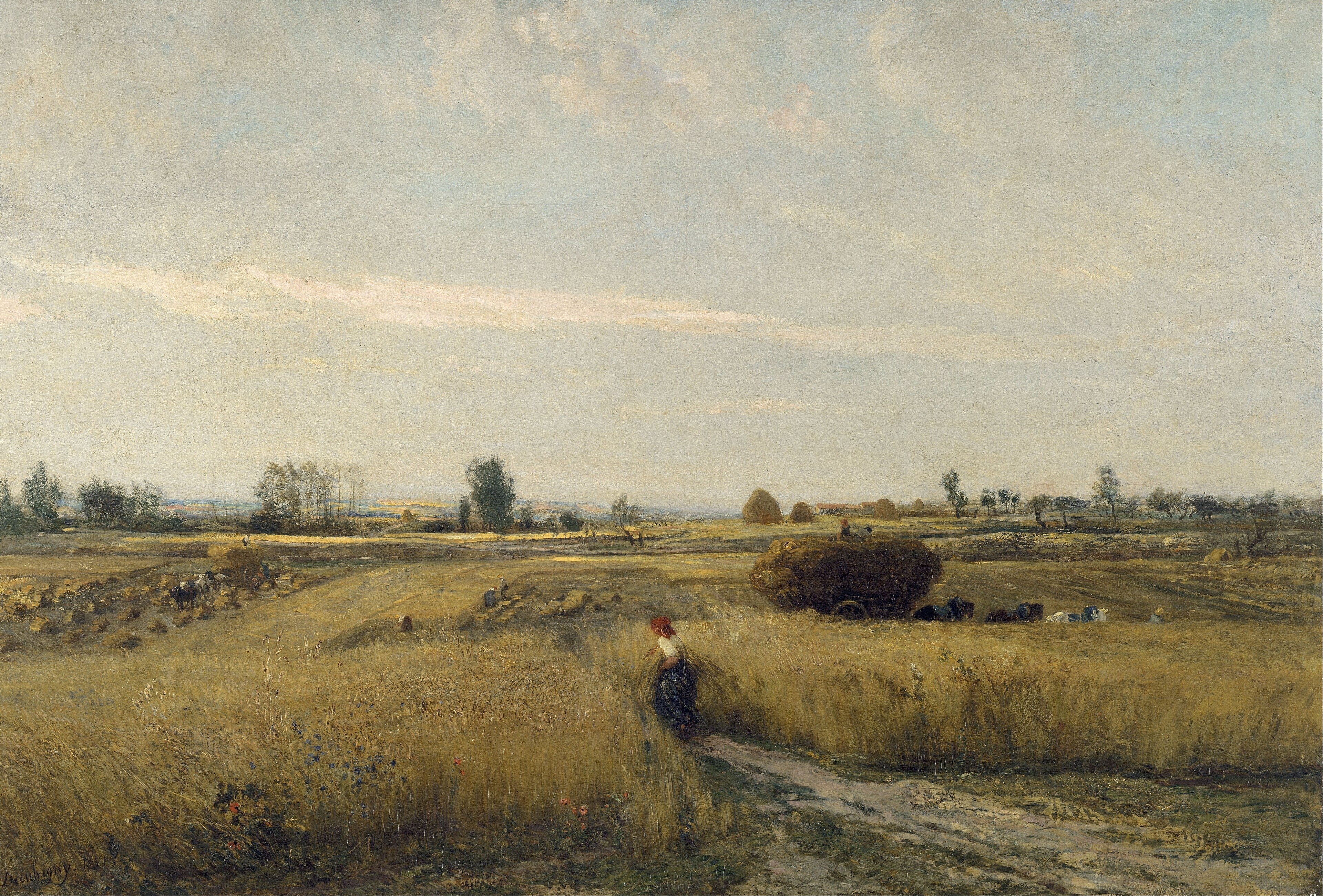 Moisson by Charles-François Daubigny
