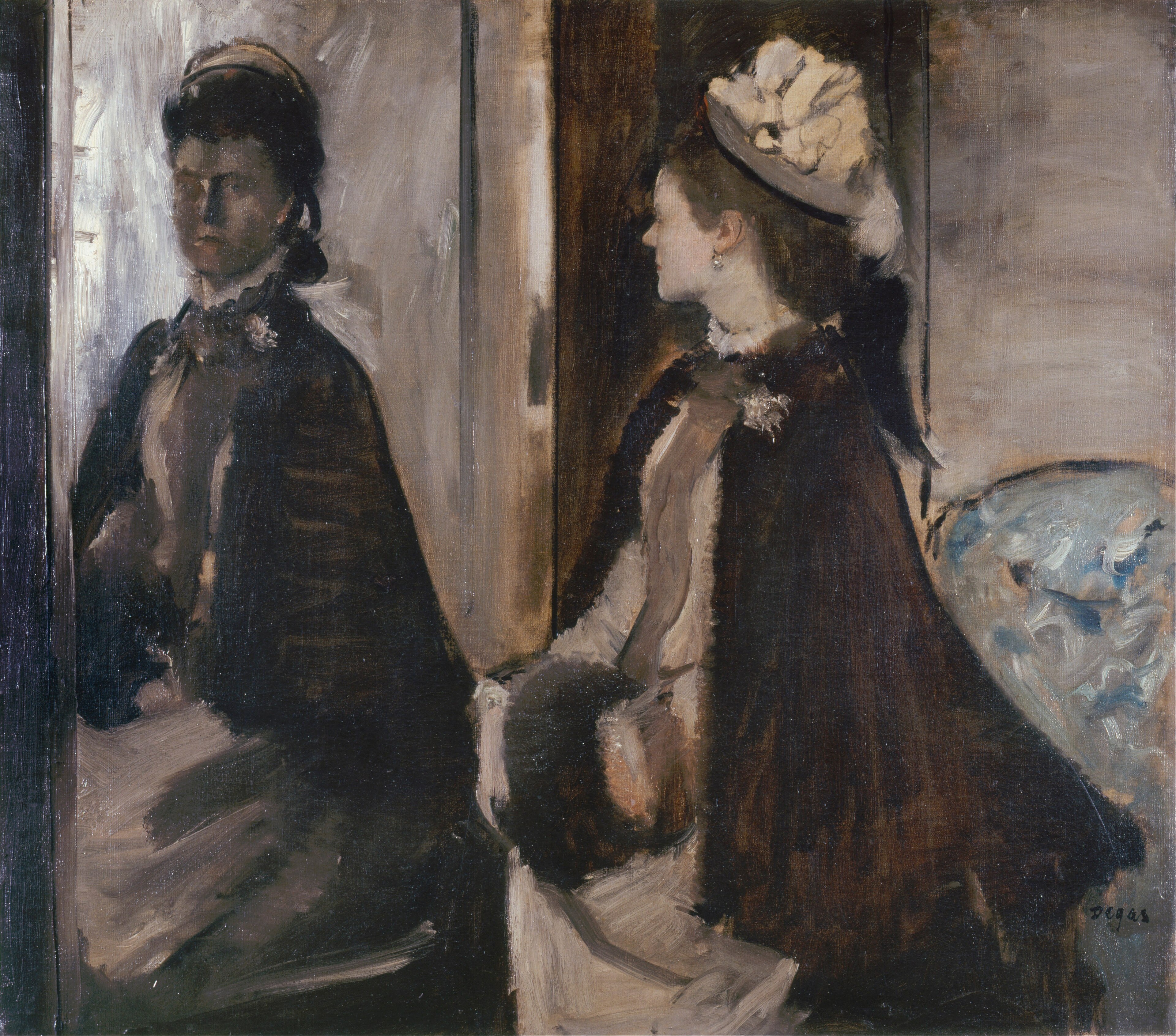 Madame Jeantaud au miroir by Edgar Degas