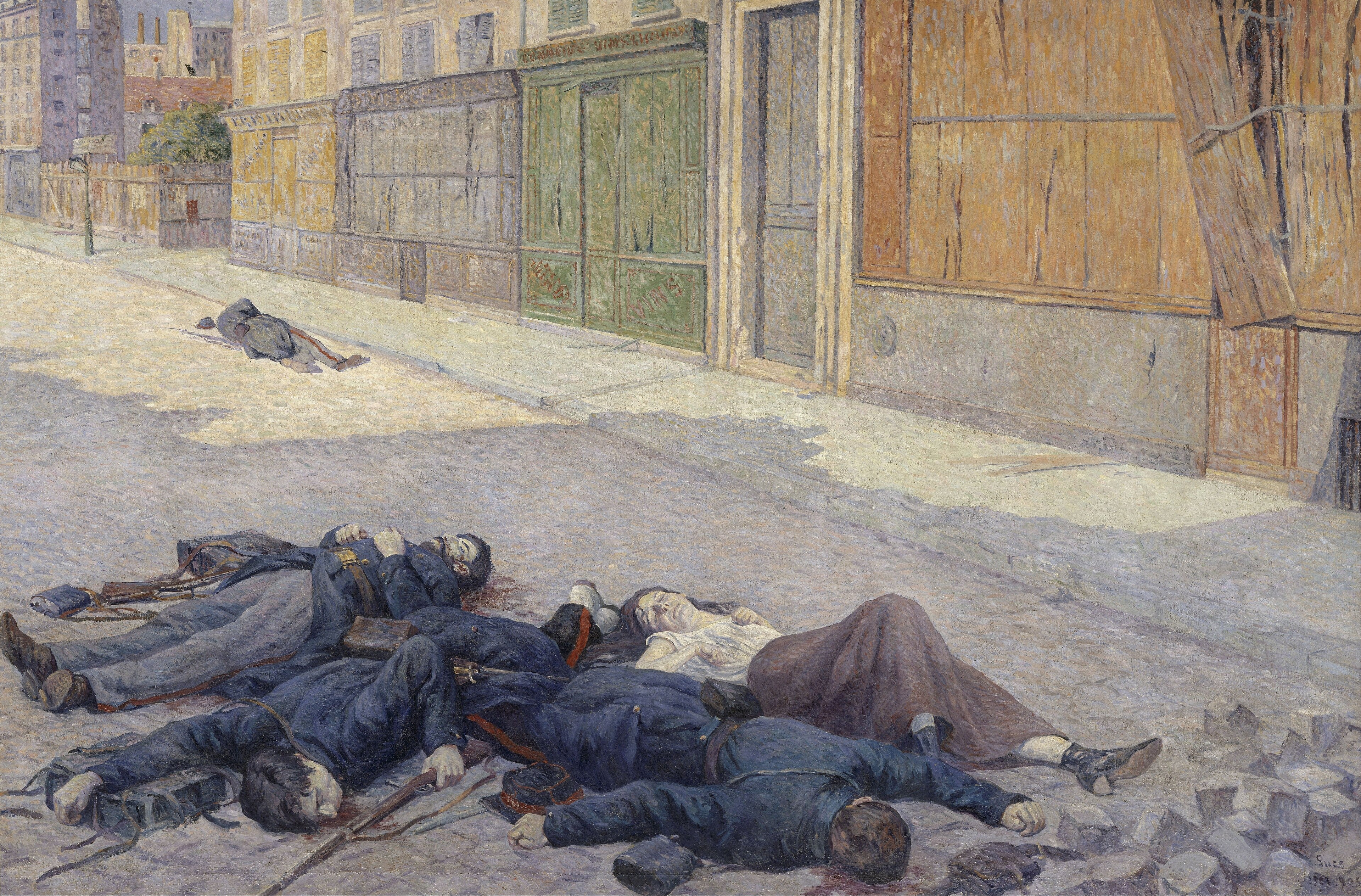 Une rue de Paris en mai 1871 by Maximilien Luce