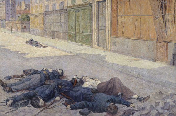 Une rue de Paris en mai 1871 by Maximilien Luce