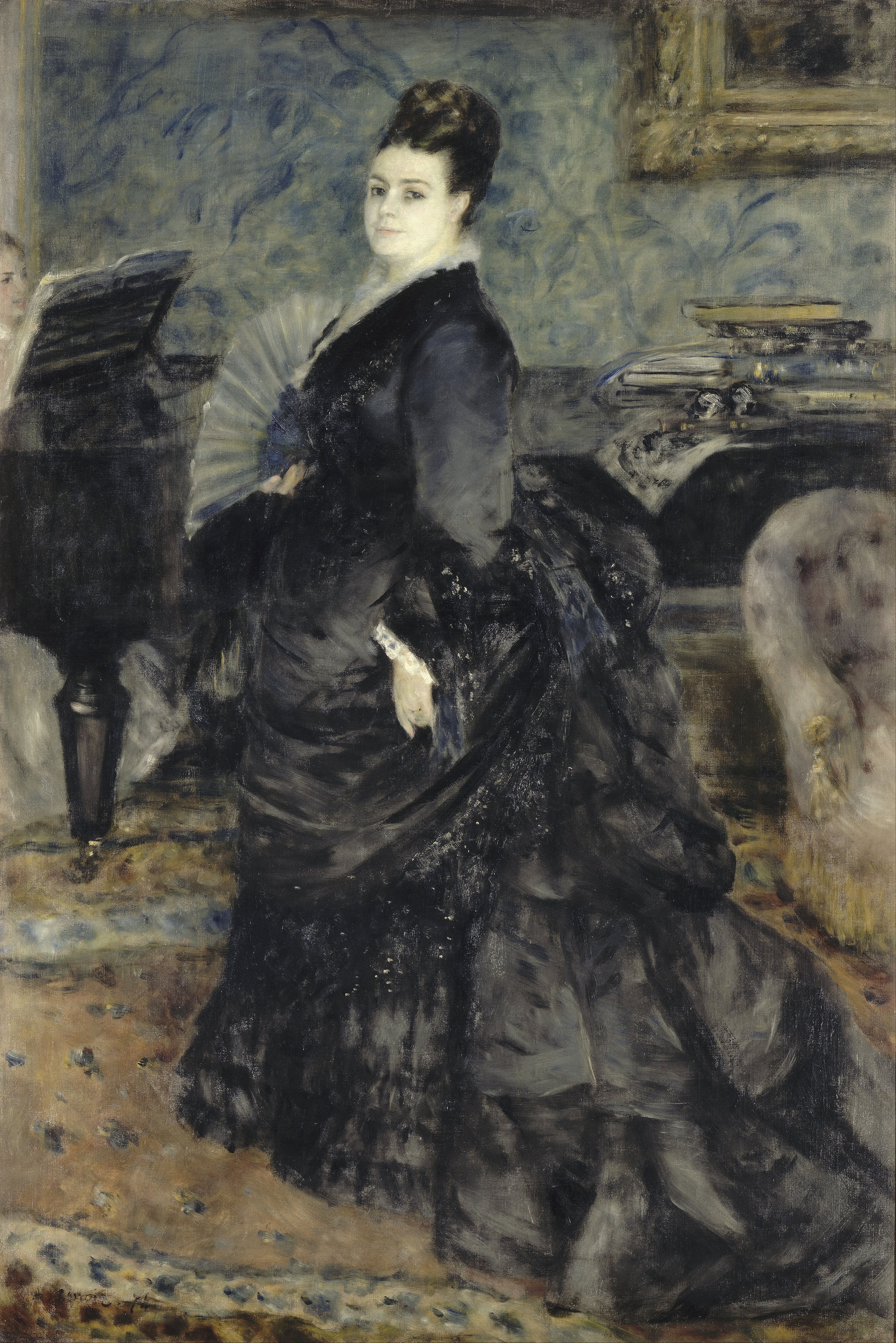 Portrait de femme, dit de Mme Georges Hartmann by Pierre-Auguste Renoir