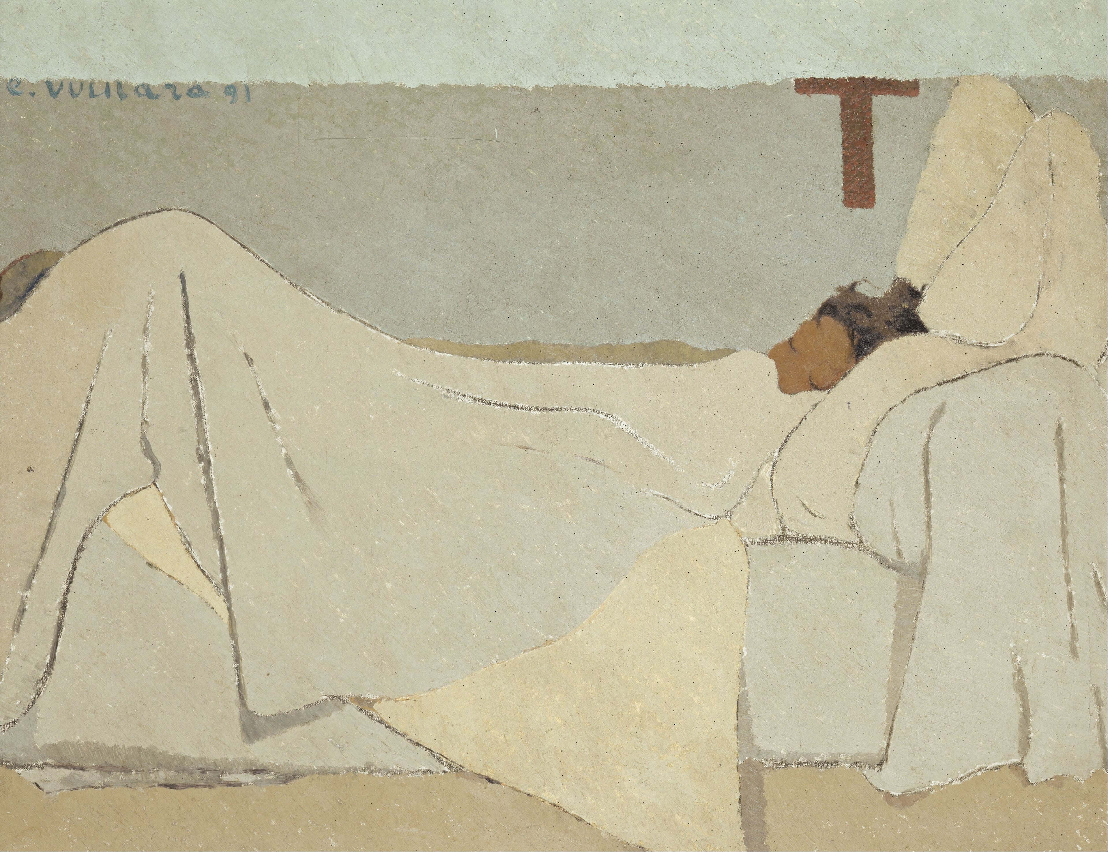 Au lit by Édouard Vuillard