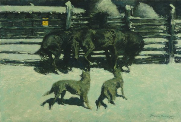 The Call for Help by Frederic Remington