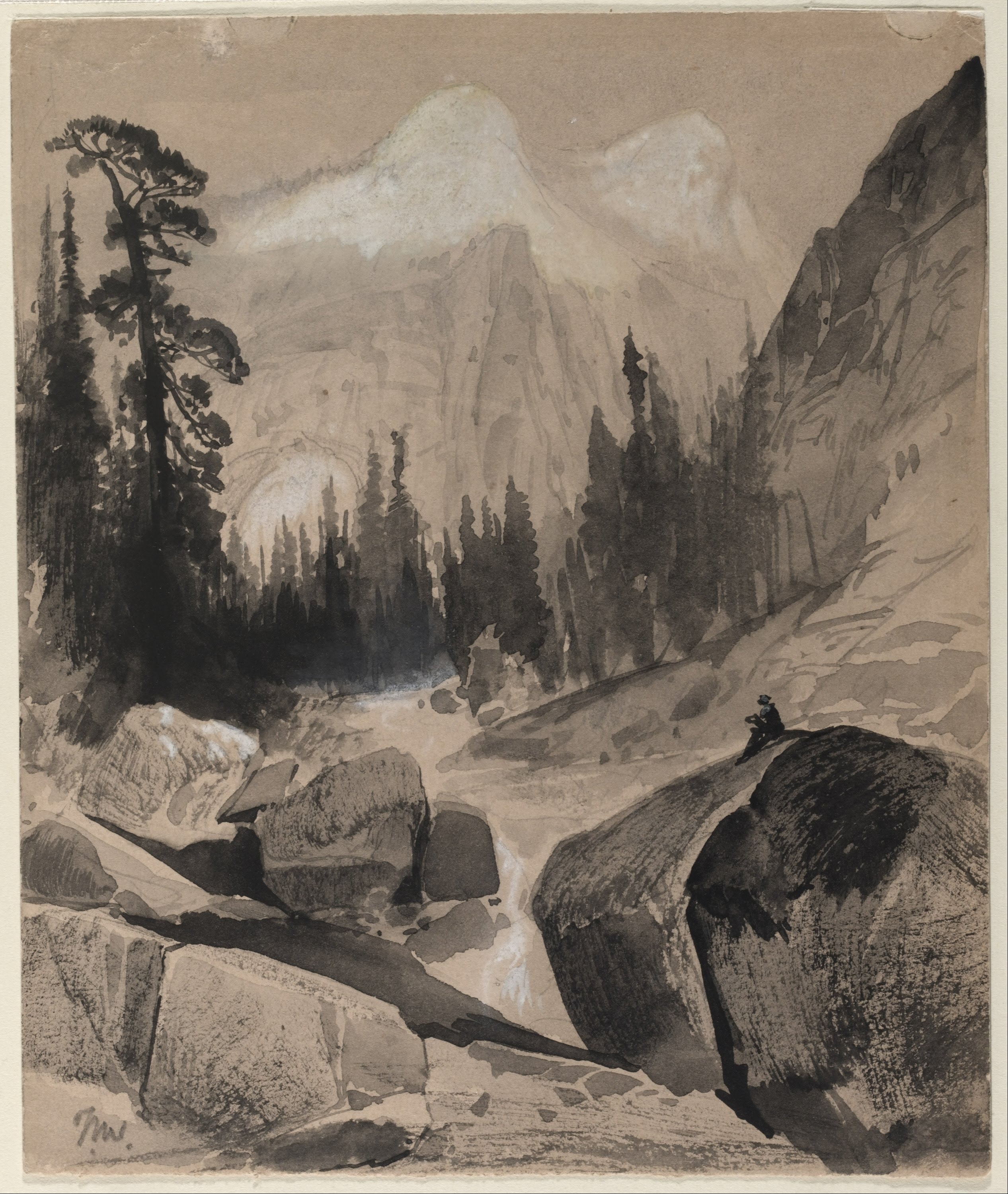 The North Dome, Yosemite, California by Thomas Moran