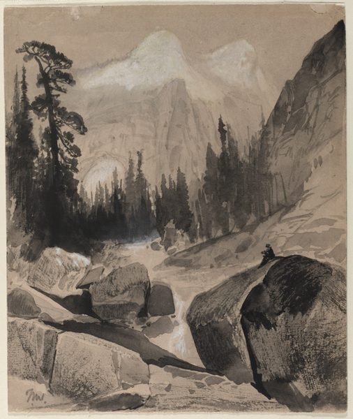 The North Dome, Yosemite, California by Thomas Moran