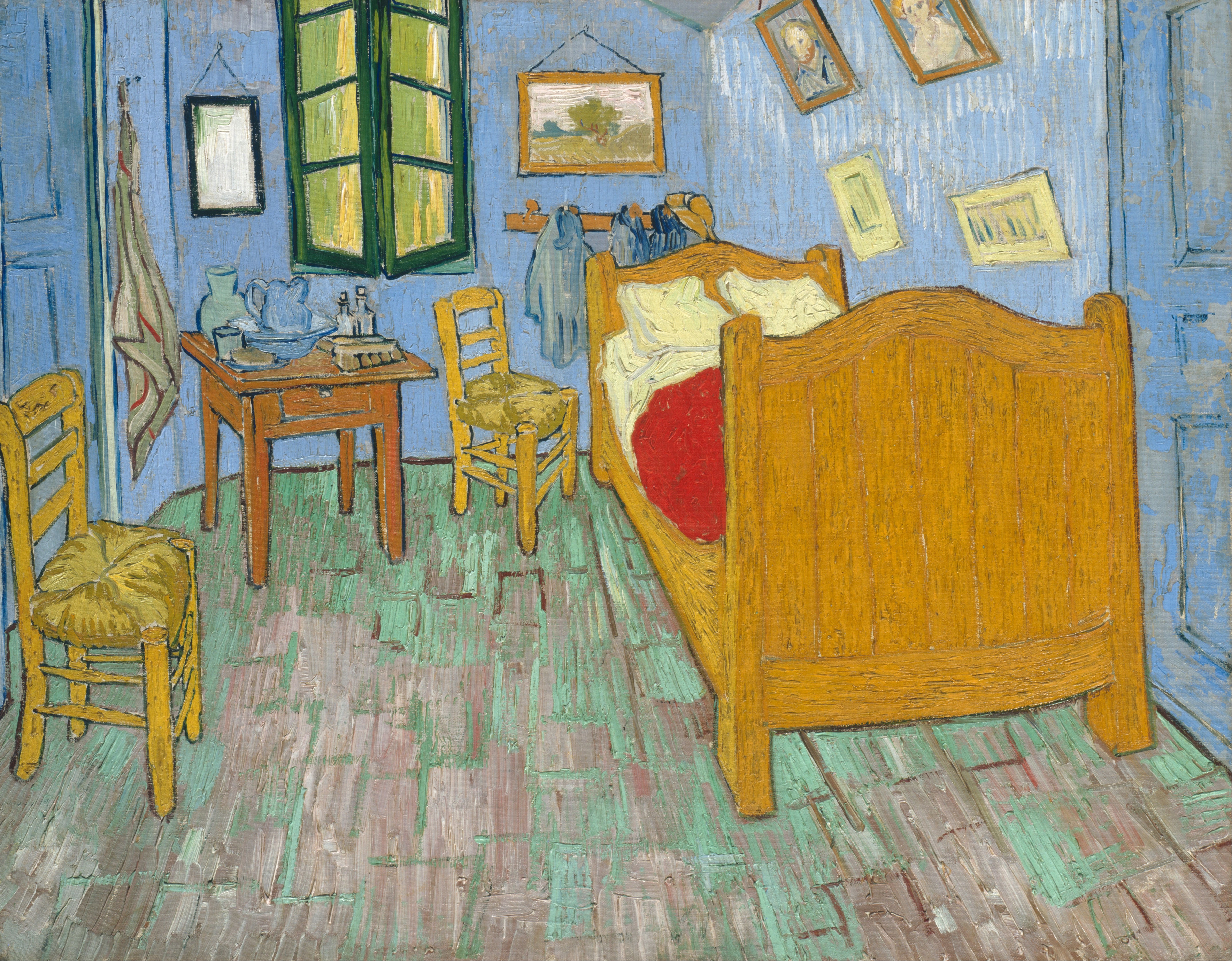 Bedroom in Arles, 1889-09, by Vincent van Gogh