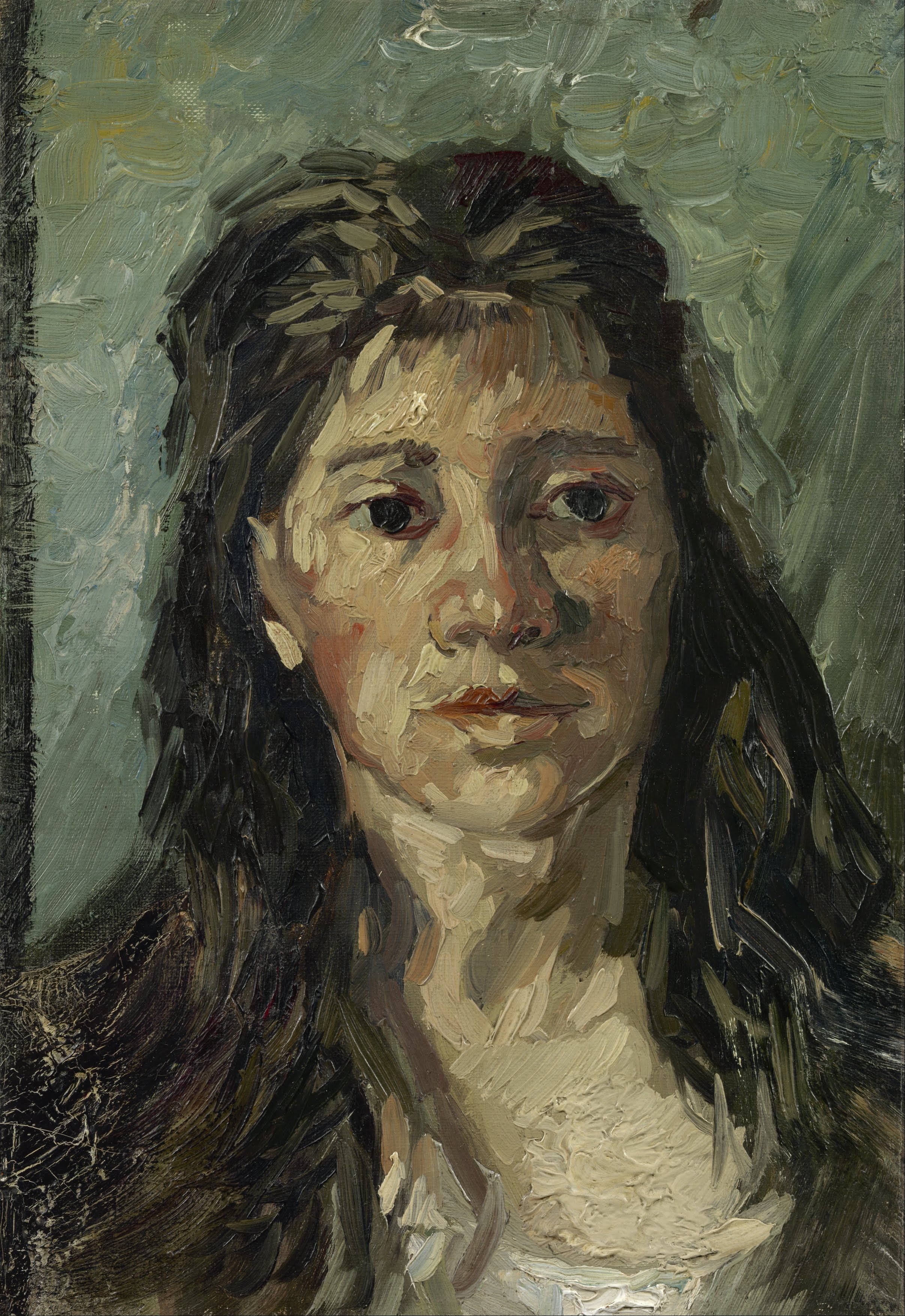 Head of a Prostitute, 1885-12, by Vincent van Gogh