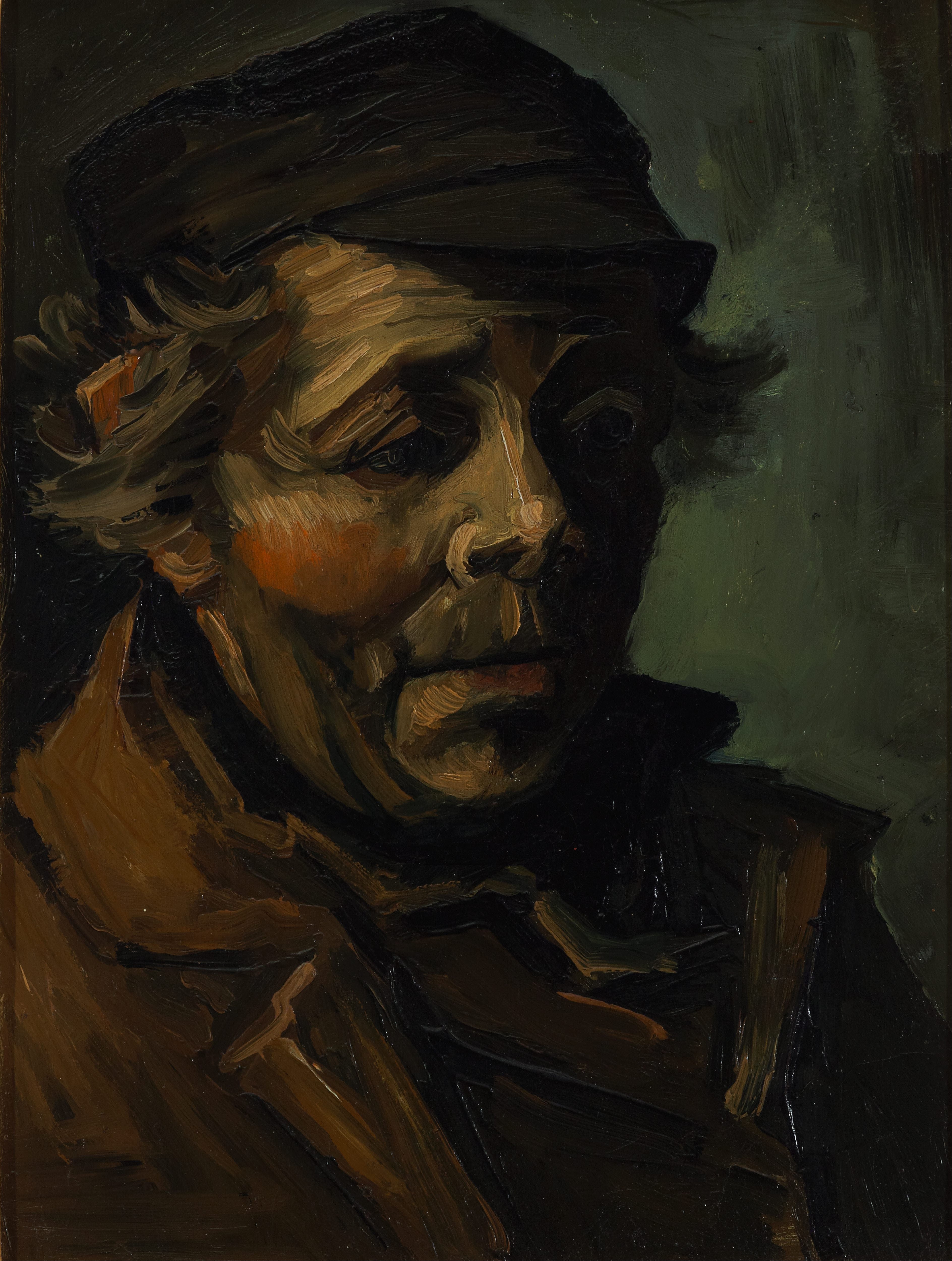 Head of a peasant, 1884, by Vincent van Gogh
