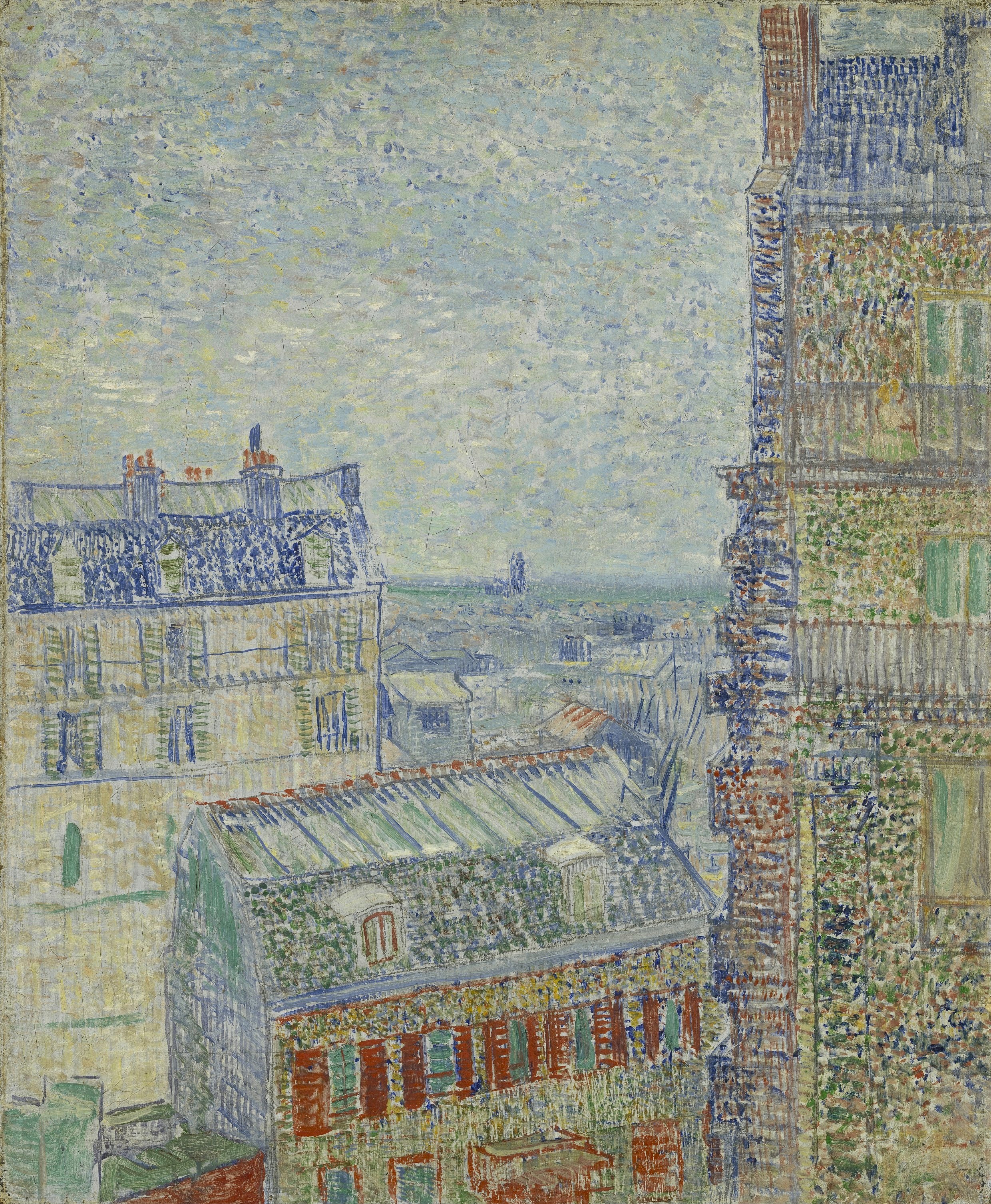 View of Paris from Vincent's Room in the Rue Lepic, 1887, by Vincent van Gogh