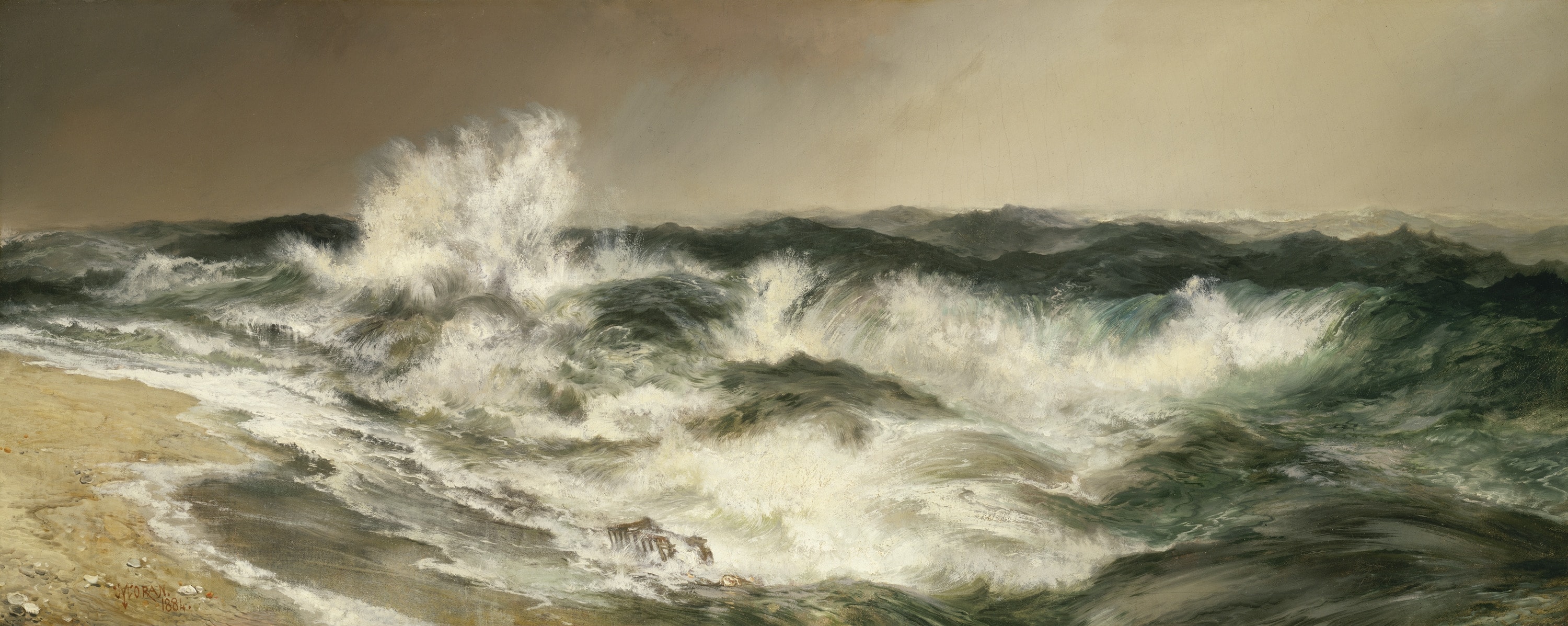 The Much Resounding Sea by Thomas Moran