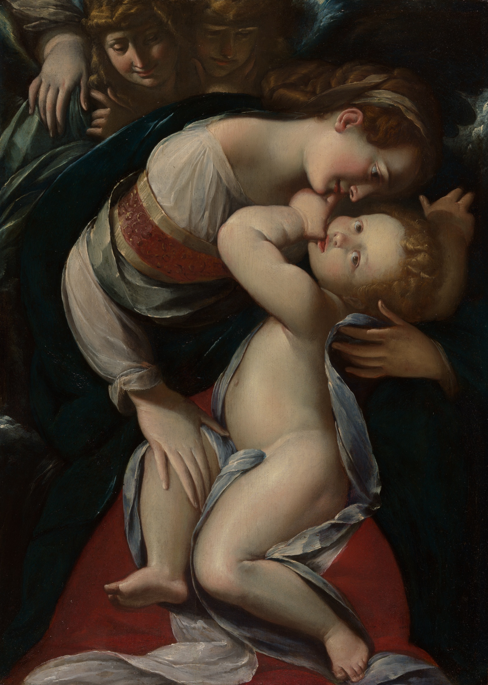 A work made of oil on panel.
