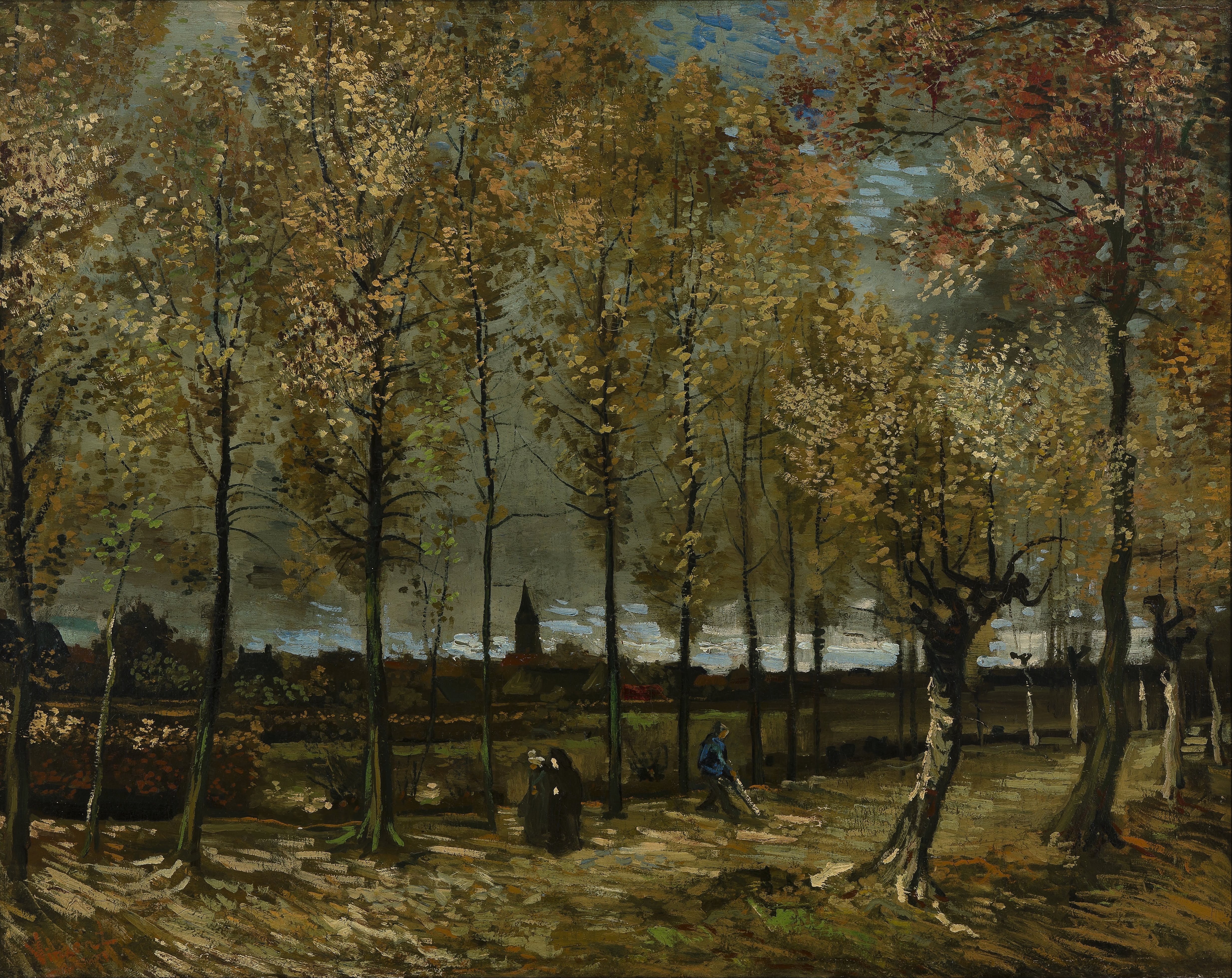 Poplars near Nuenen, 1885, by Vincent van Gogh
