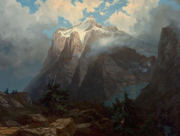 Mount Brewer from King's River Canyon, California by Albert Bierstadt