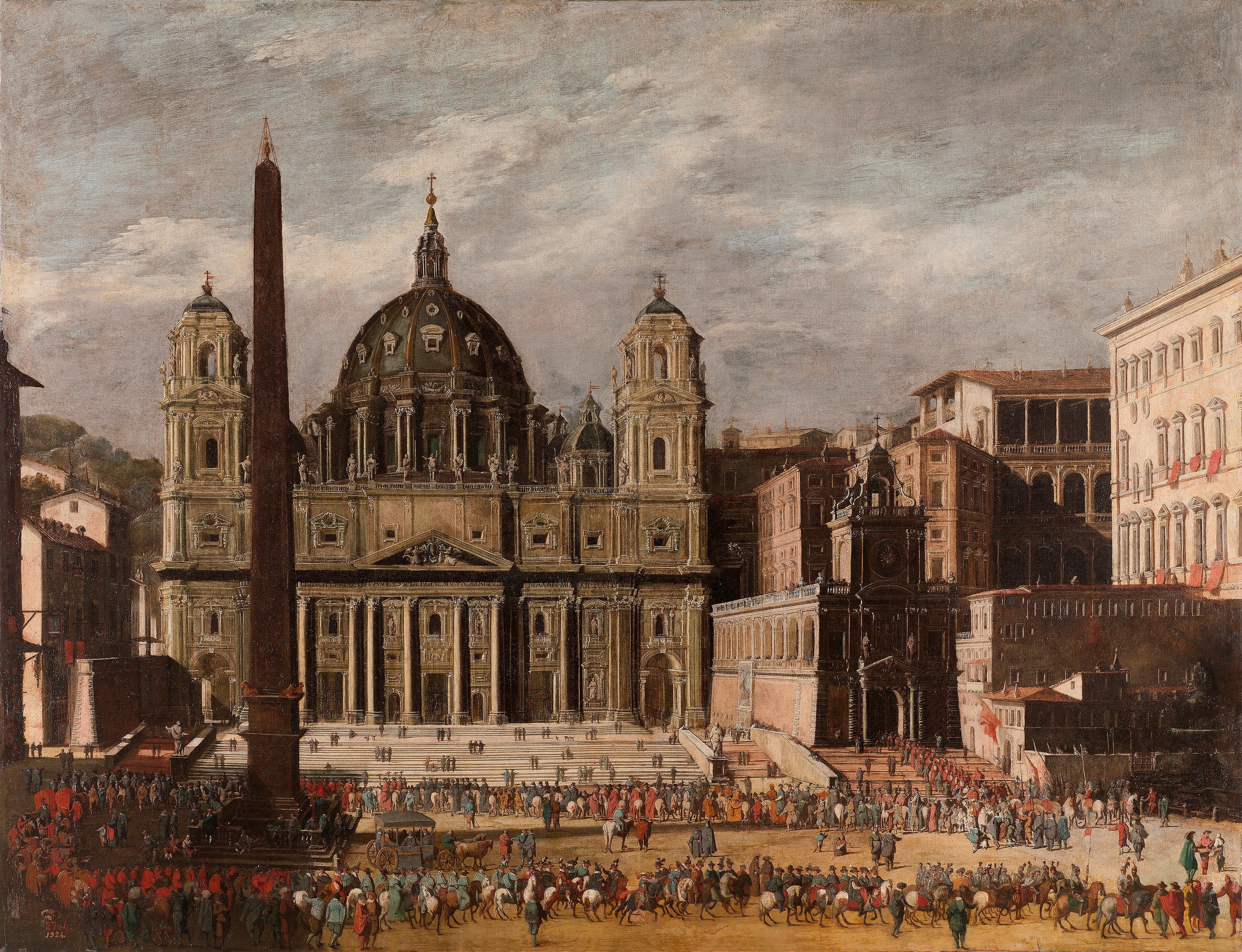 St Peter's, Rome by Viviano Codazzi