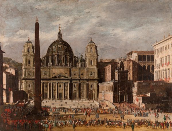St Peter's, Rome by Viviano Codazzi