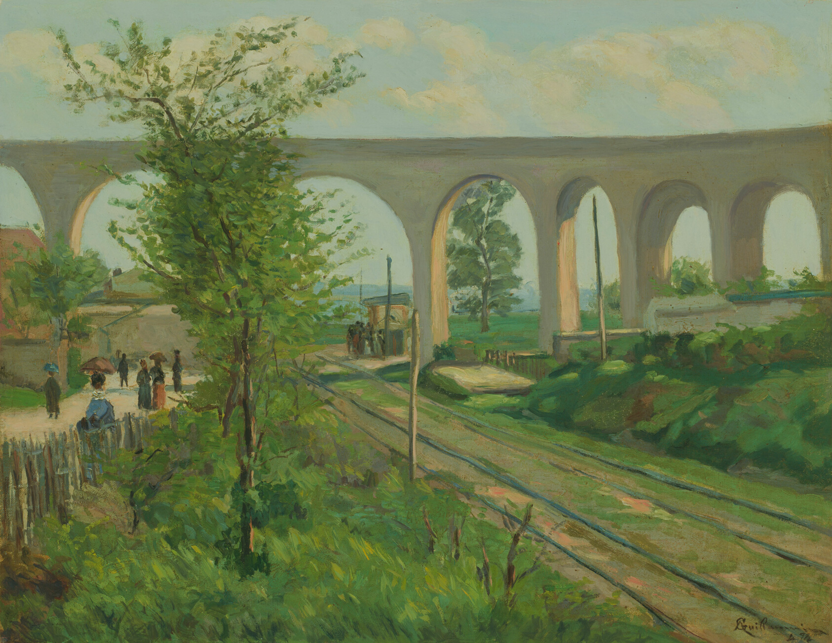 A work made of oil on canvas.