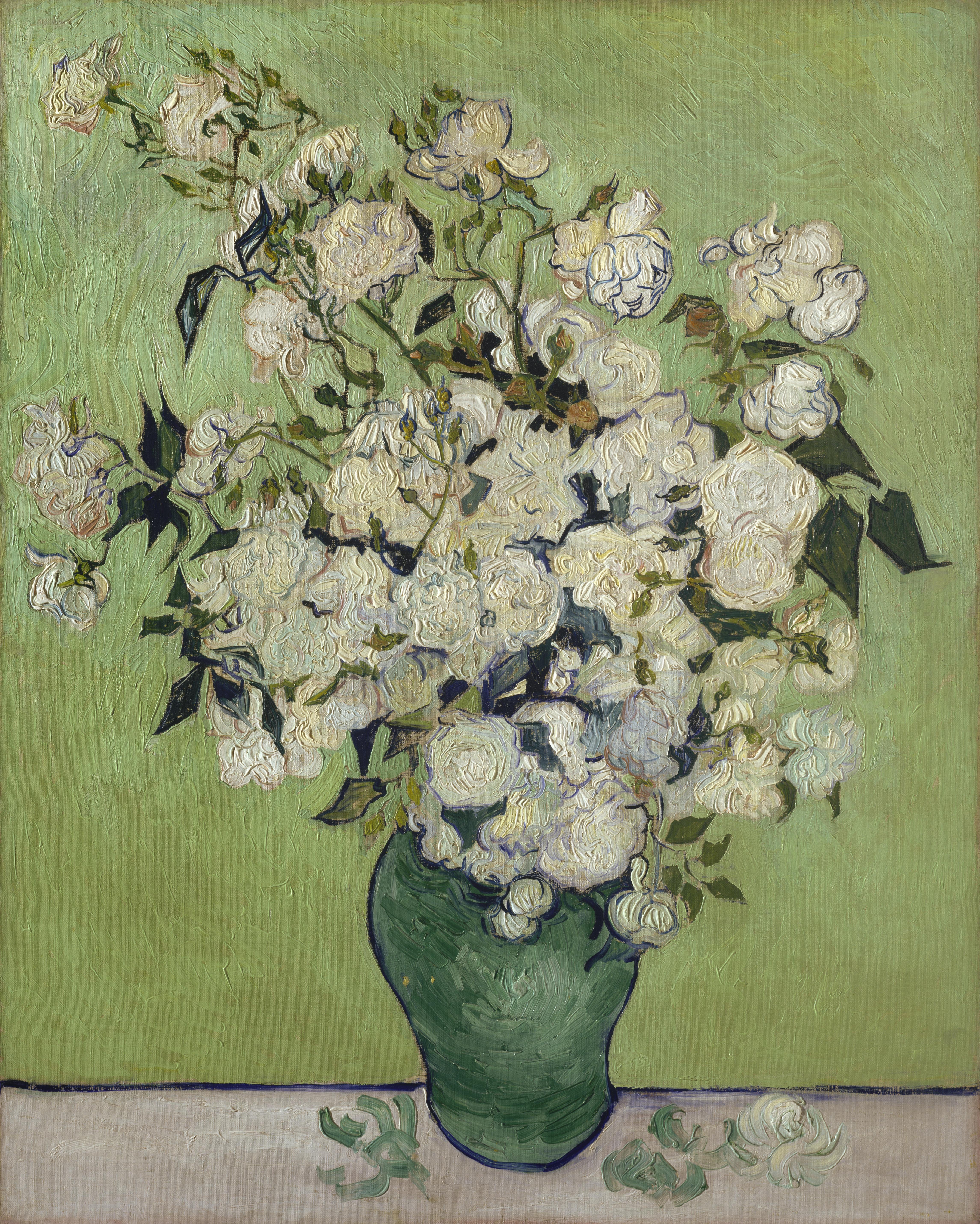 Roses, 1890, by Vincent van Gogh