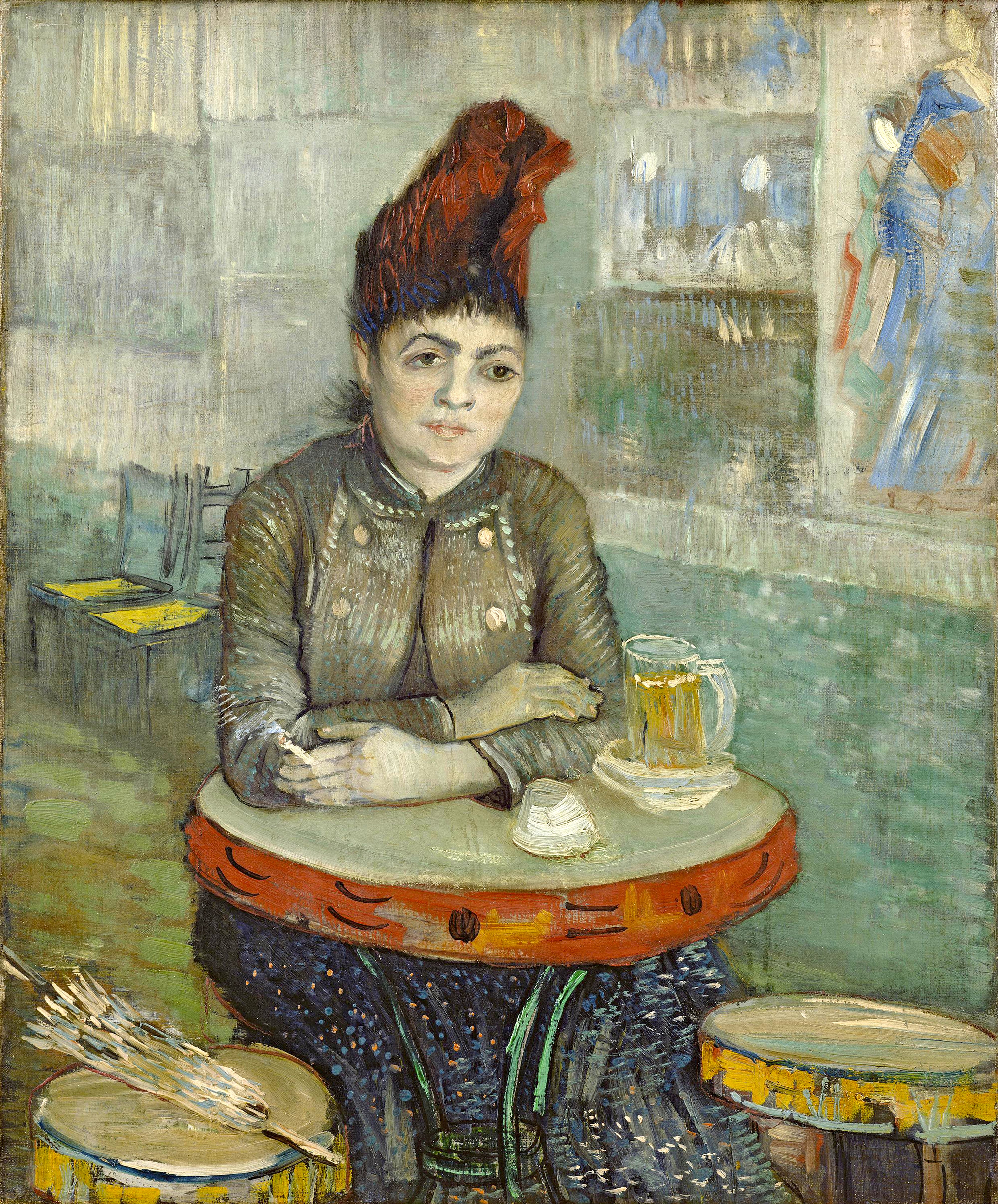 Agostina Segatori Sitting in the Café du Tambourin, 1887, by Vincent van Gogh