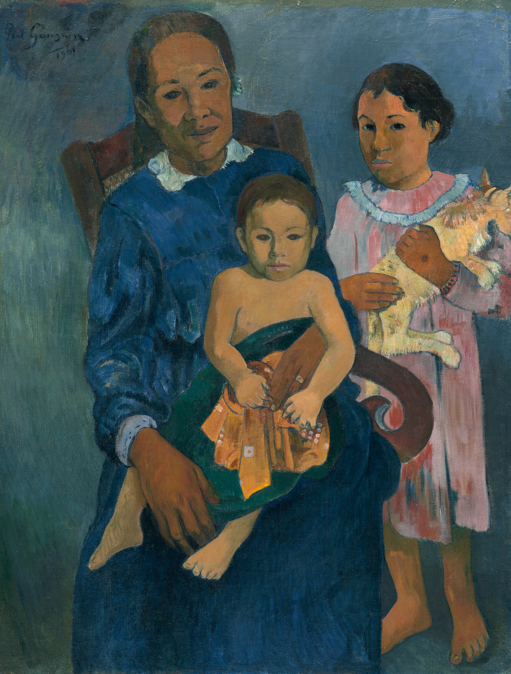 A work made of oil on linen canvas.