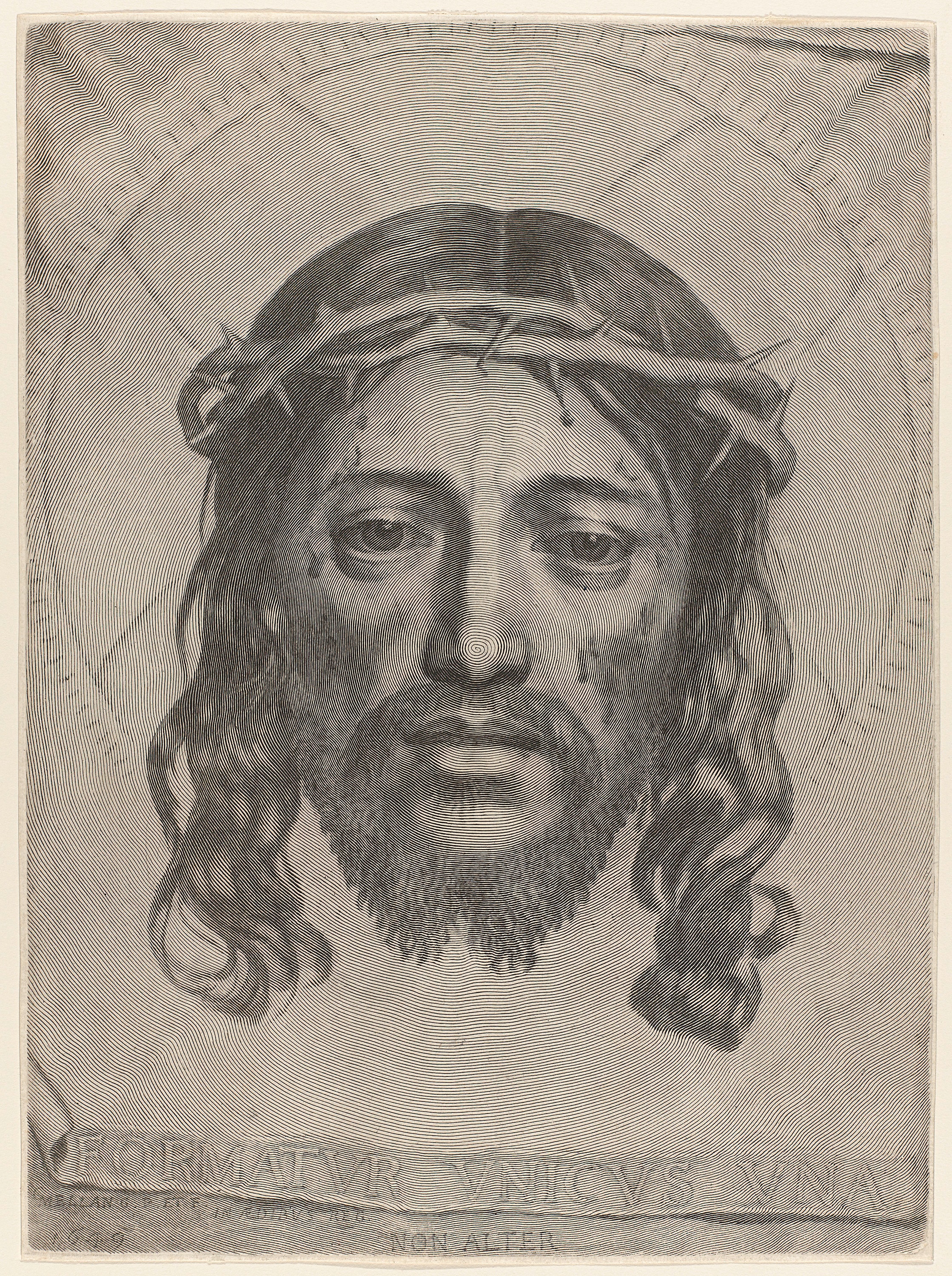 Face of Christ by Claude Mellan