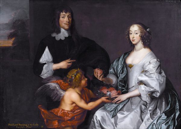A portrait of Lord and Lady Bayning by Anthony van Dyck