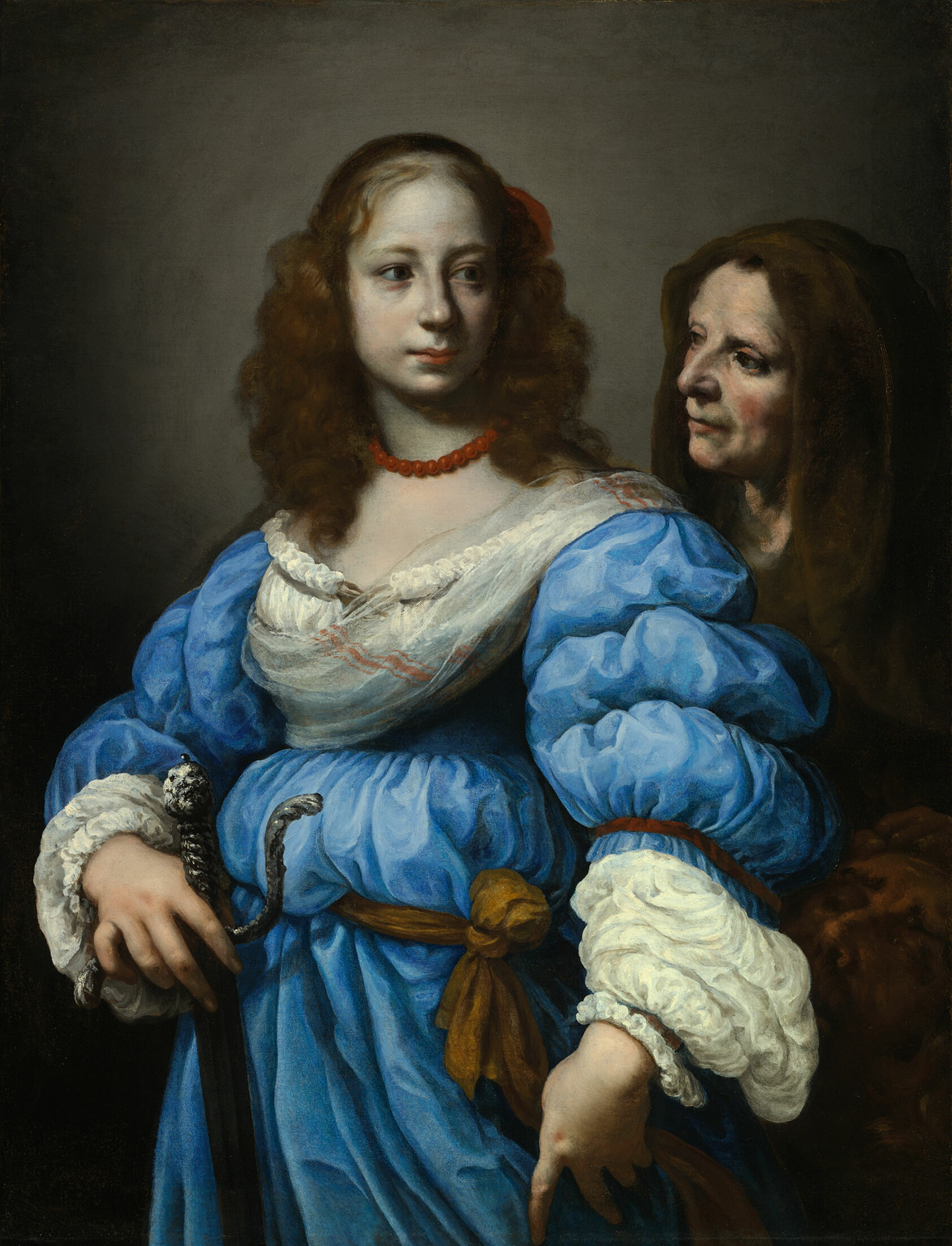 A work made of oil on canvas.
