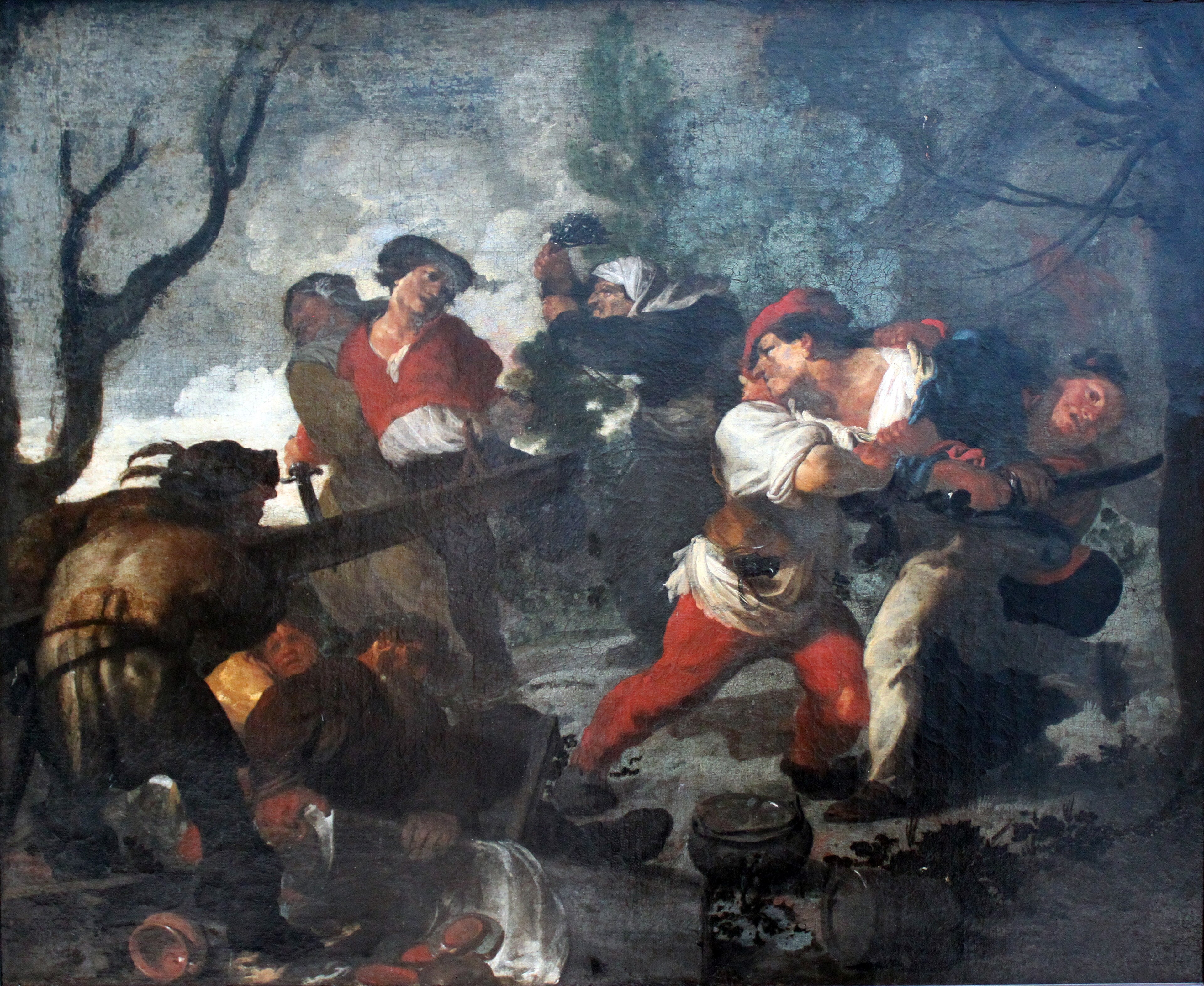 Brawling Peasants by Johann Liss