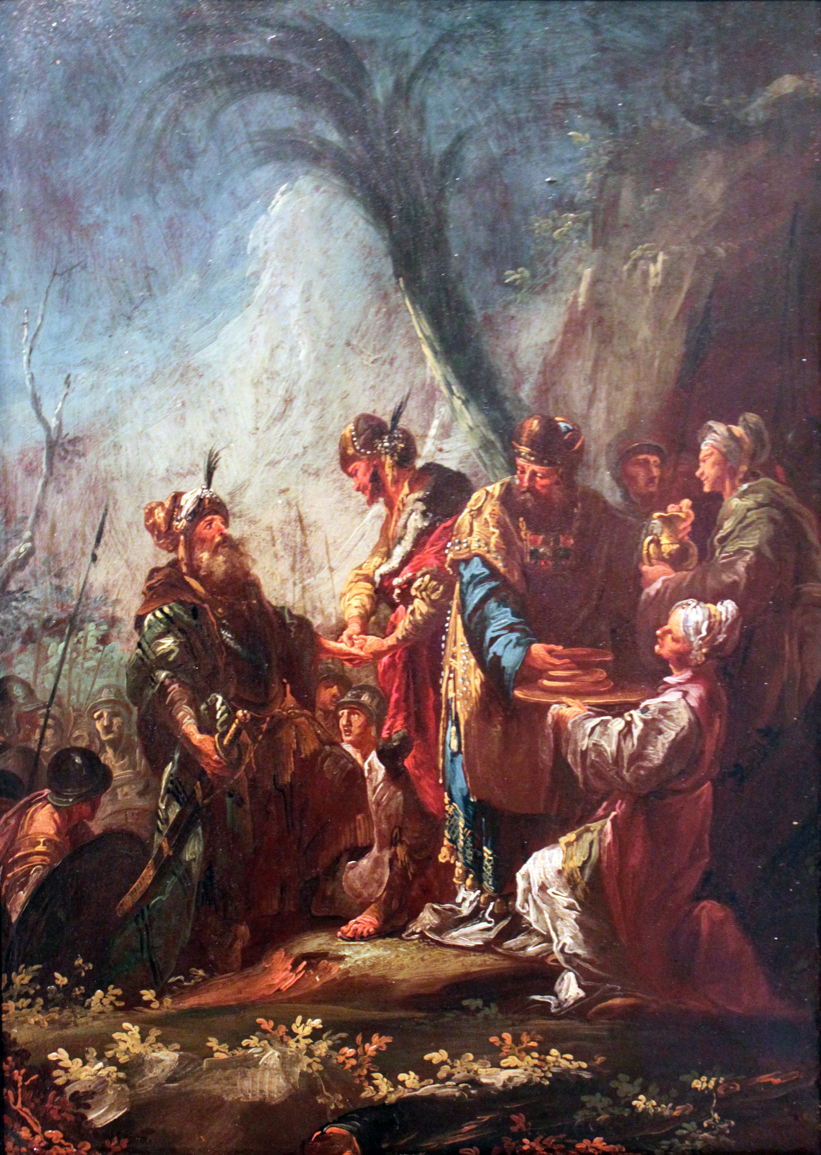 Abraham and Melchizedek. by Christian Winck