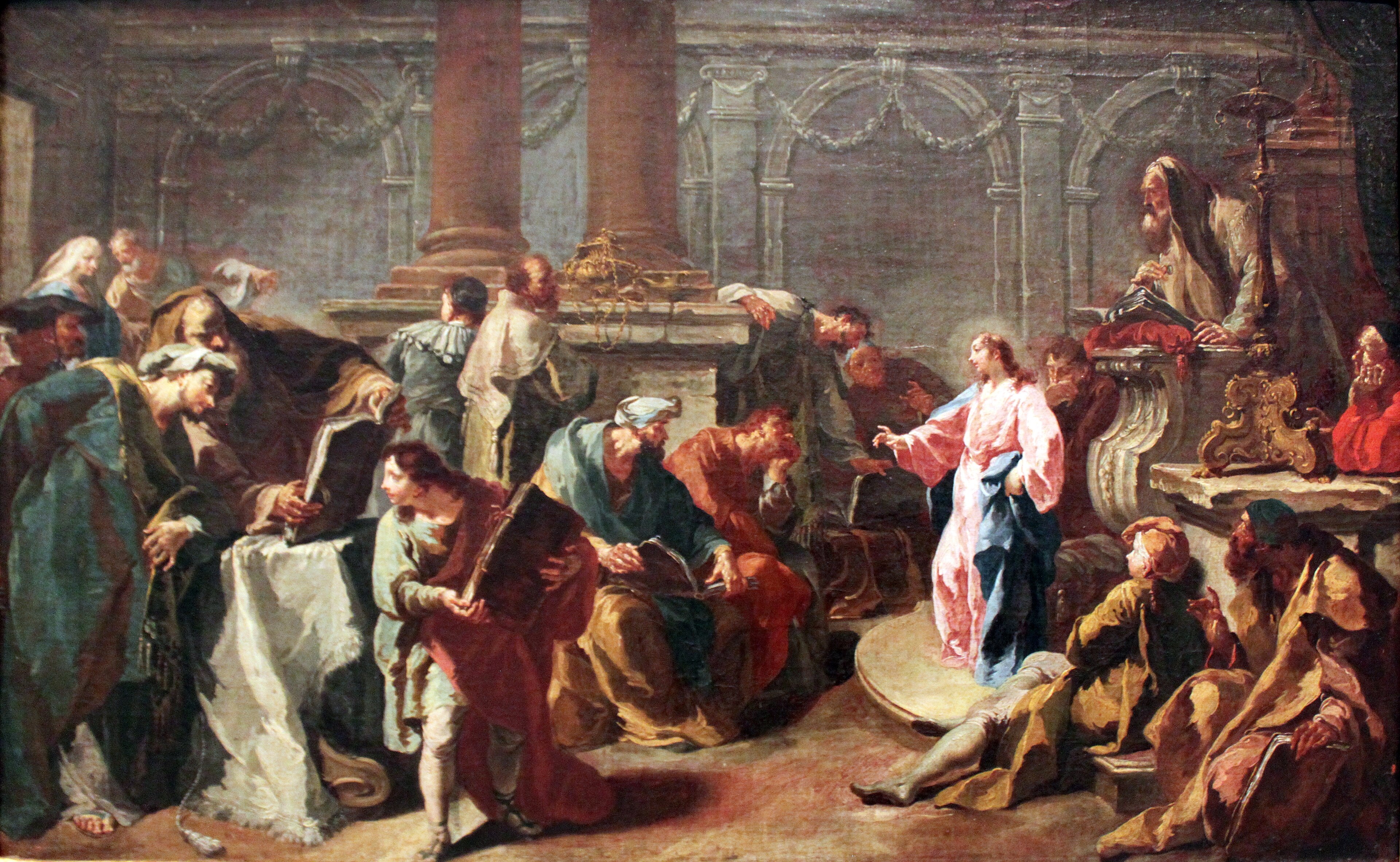 Christ Among the Doctors. by Anton Kern
