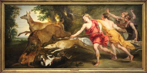 Diana and nymphs hunting by Peter Paul Rubens