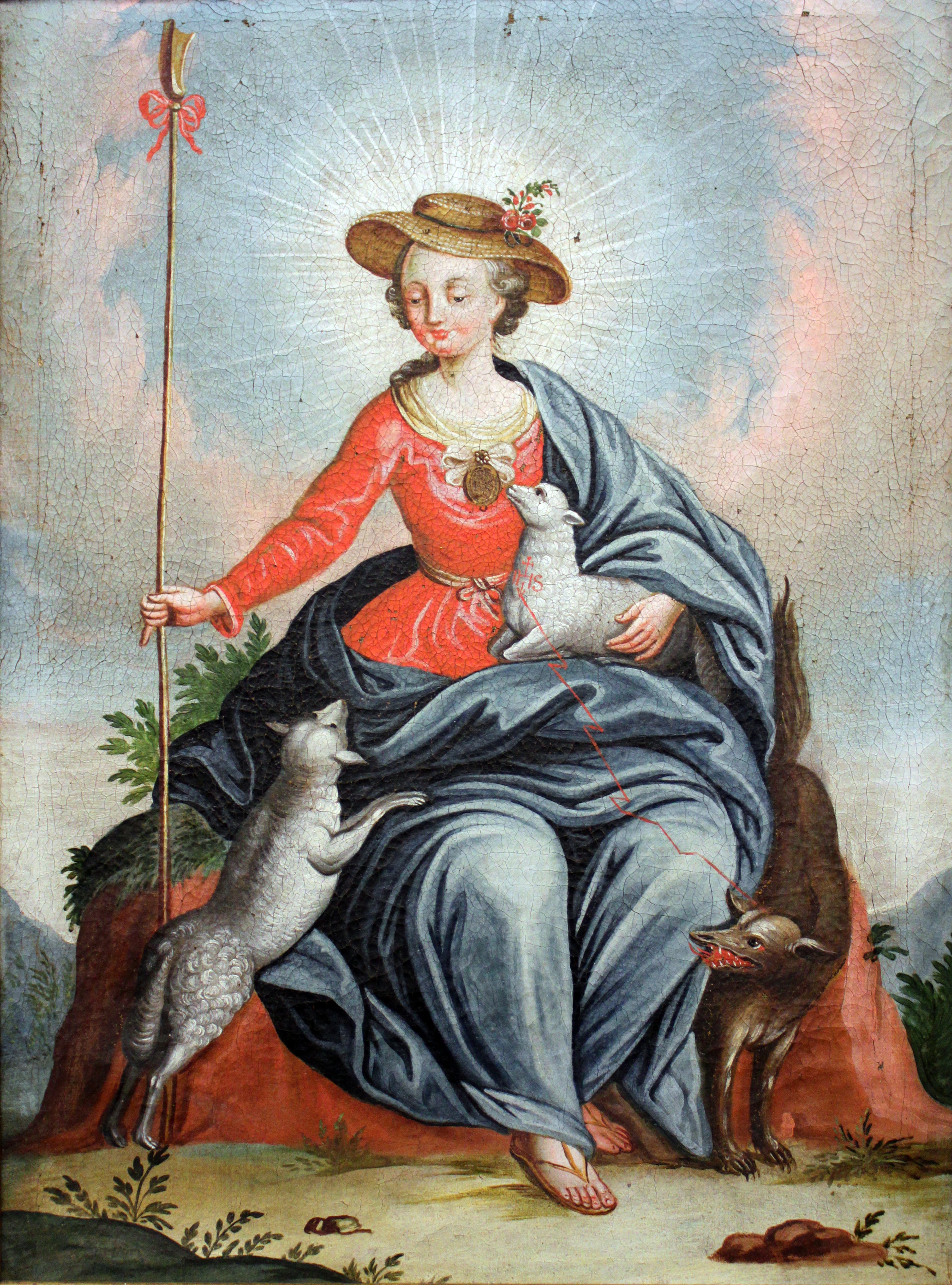 The Good Shepherdess by Unknown Unknown , lower Bavaria
