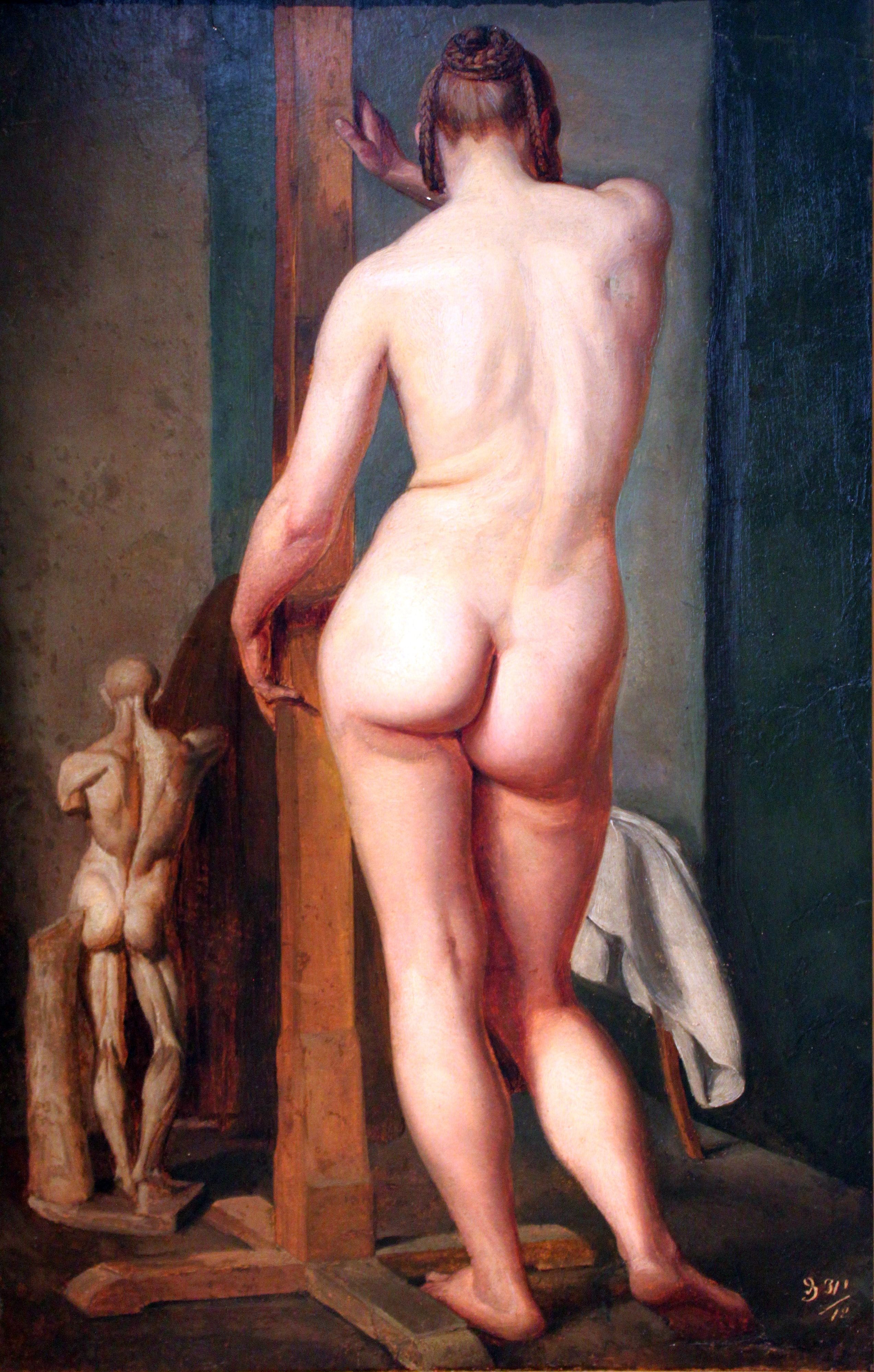 Nude study by Julius Schnorr von Carolsfeld