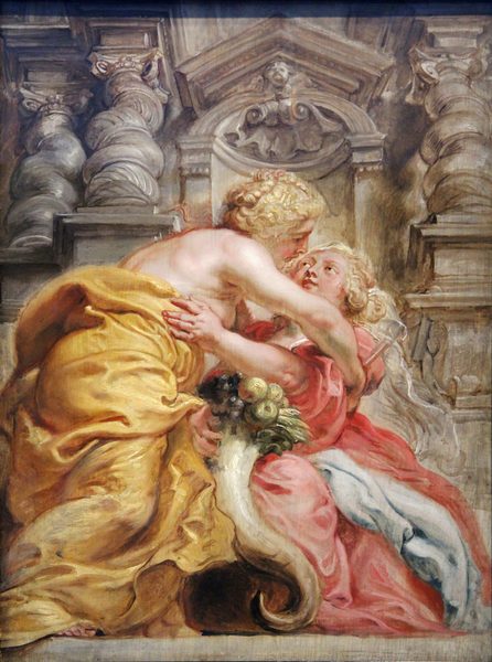 Peace Embracing Plenty by Peter Paul Rubens