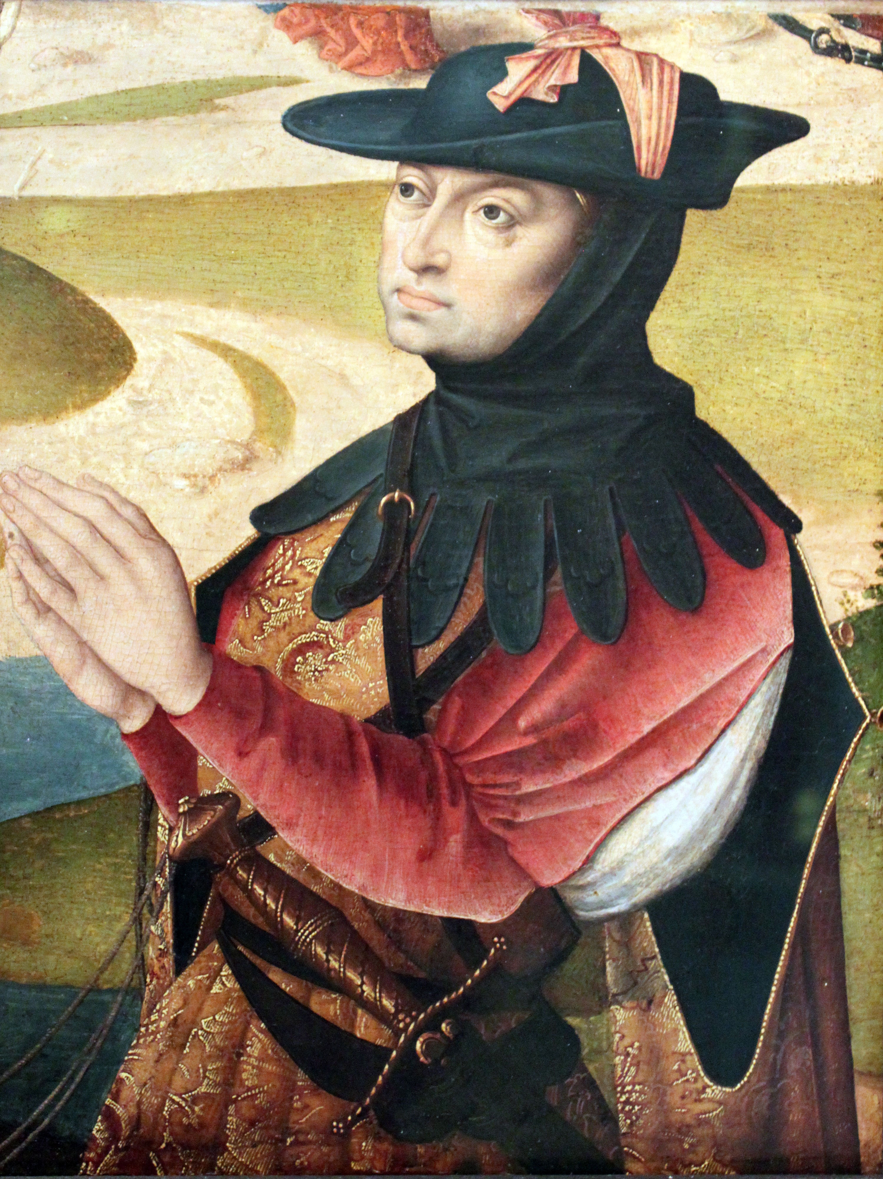 Kneeling Donor in Hunting Clothing (St. Hubert?) by Jan Baegert