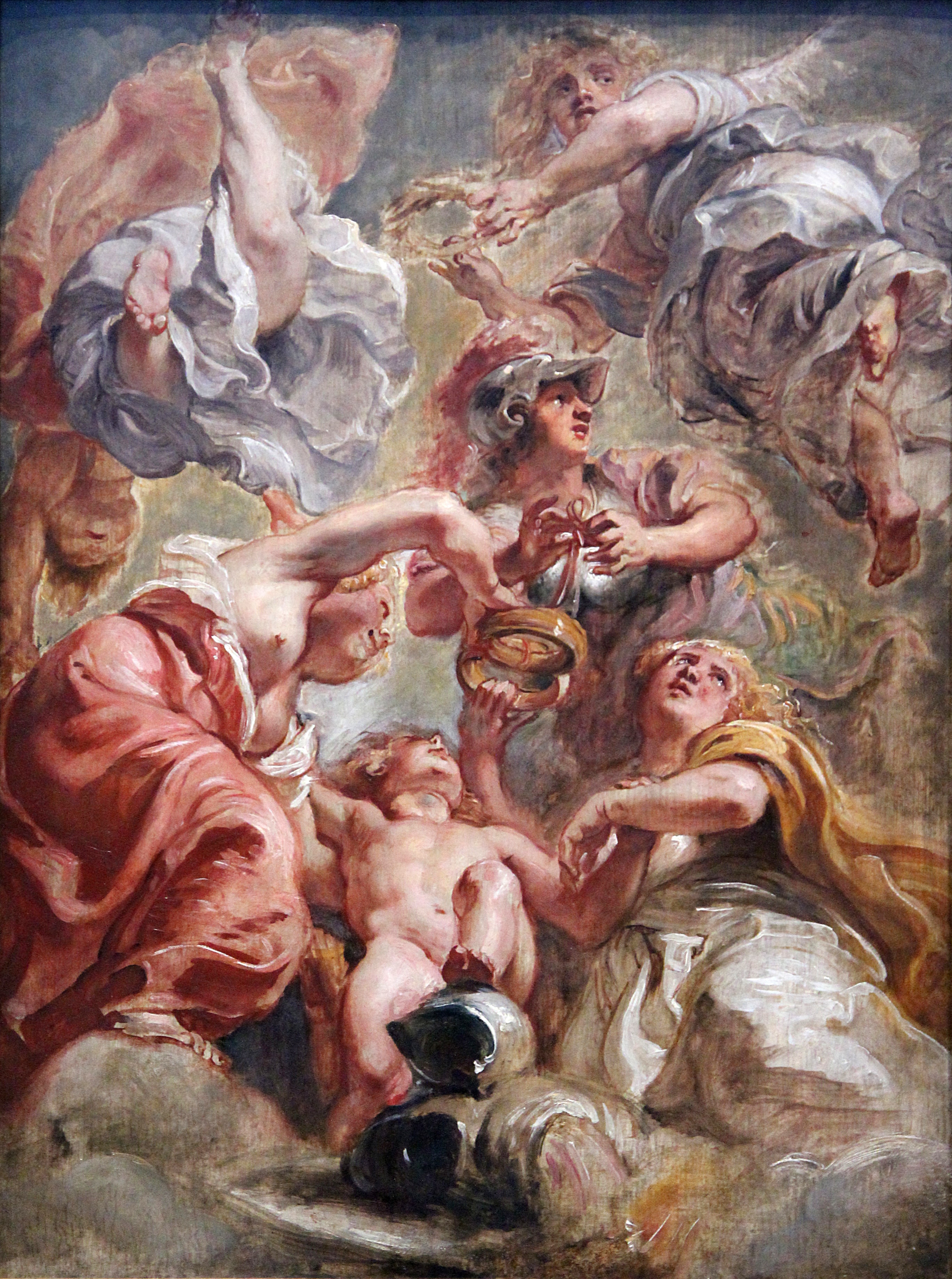 " England and Scotland with Minerva and Love " by Peter Paul Rubens