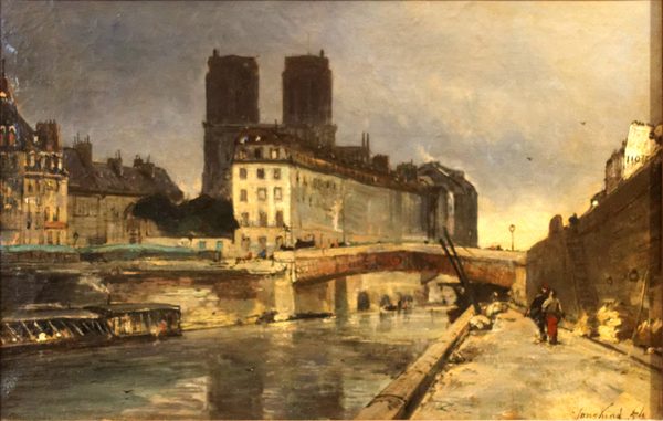 Jongkind - Notre-Dame de Paris, vue du quai Saint-Michel avec le Petit Pont by Pierre-Yves Beaudouin