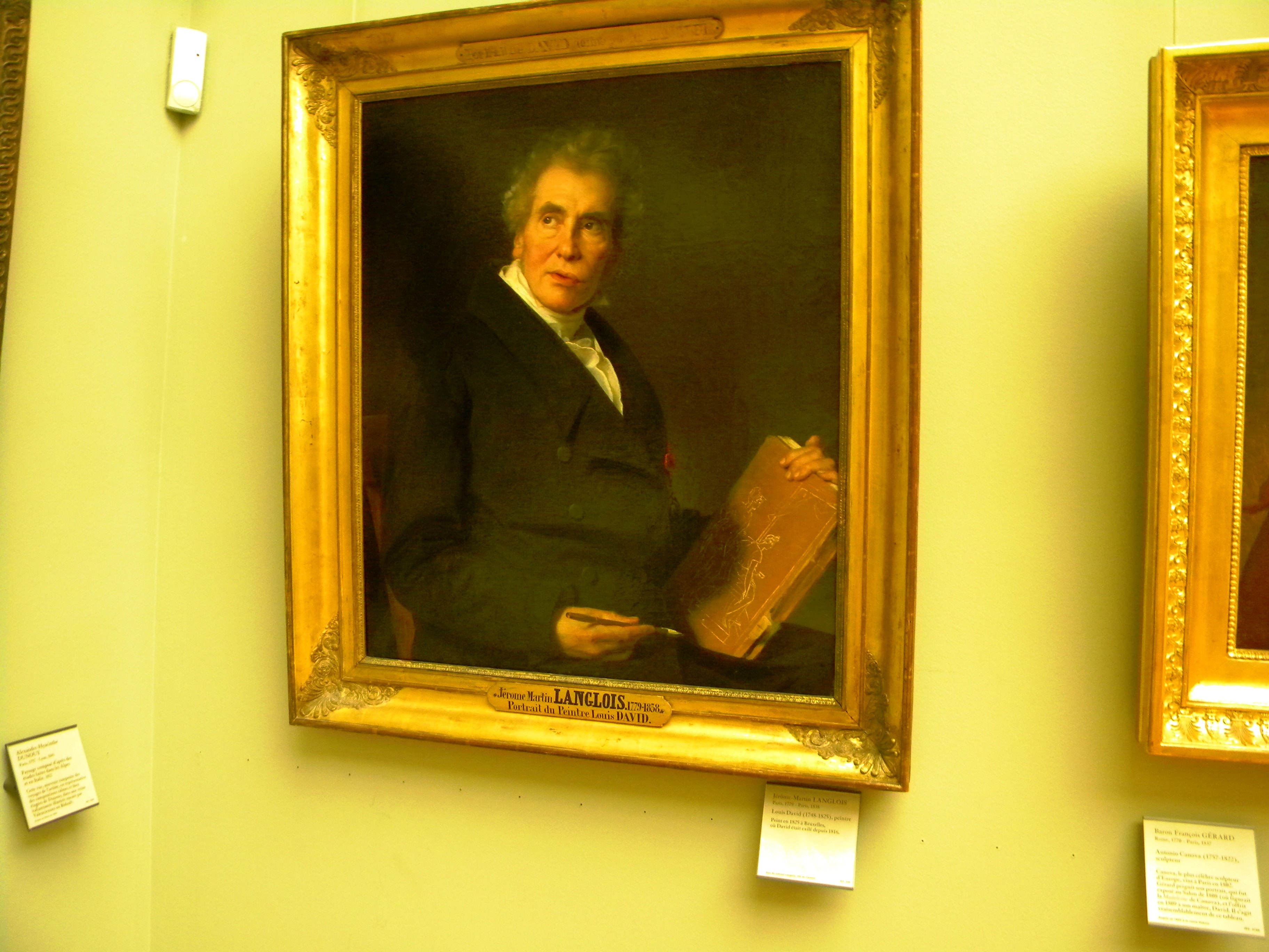 Portrait of Jacques-Louis David by Jérôme-Martin Langlois