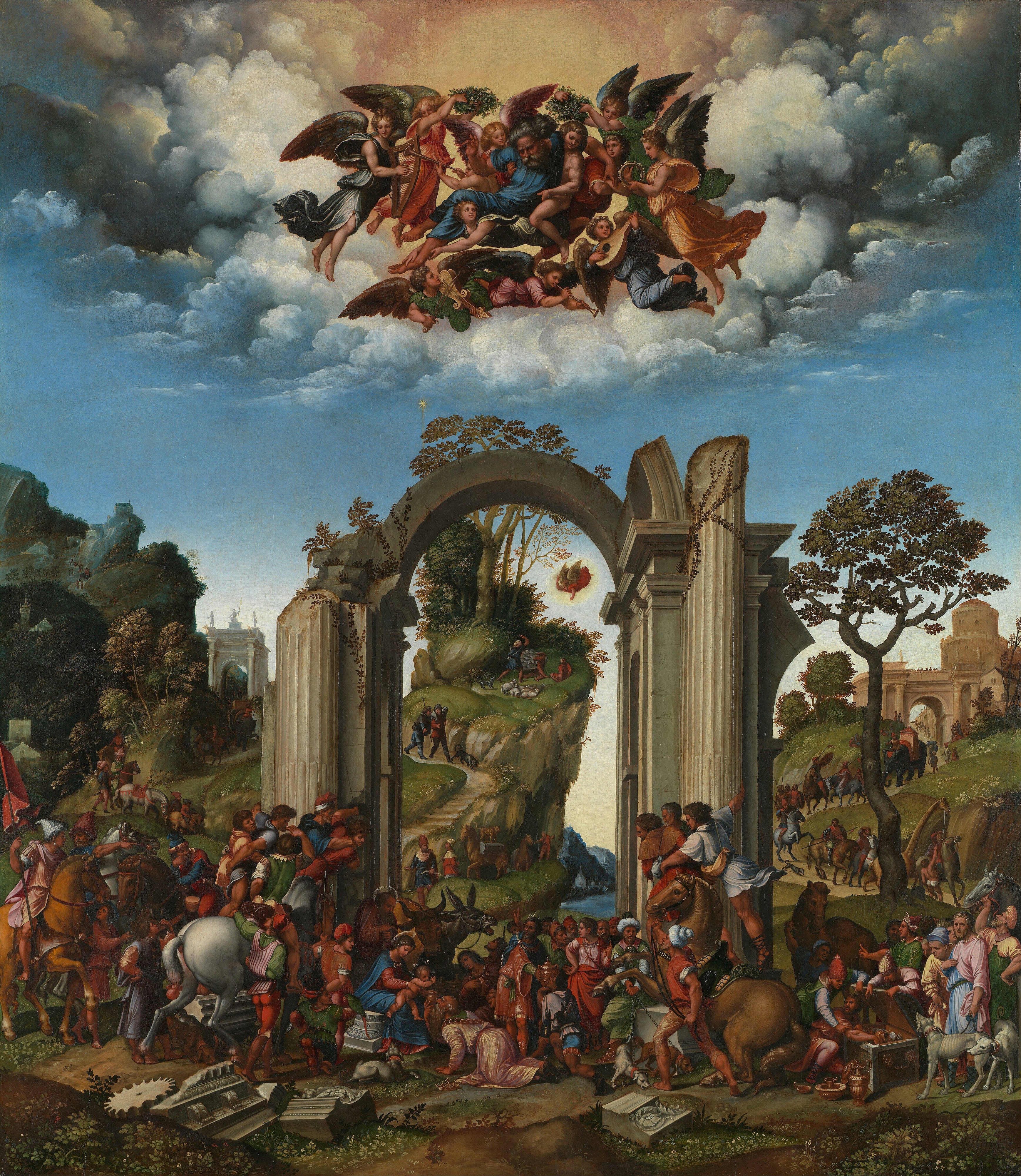 The Adoration of the Kings by Baldassare Peruzzi